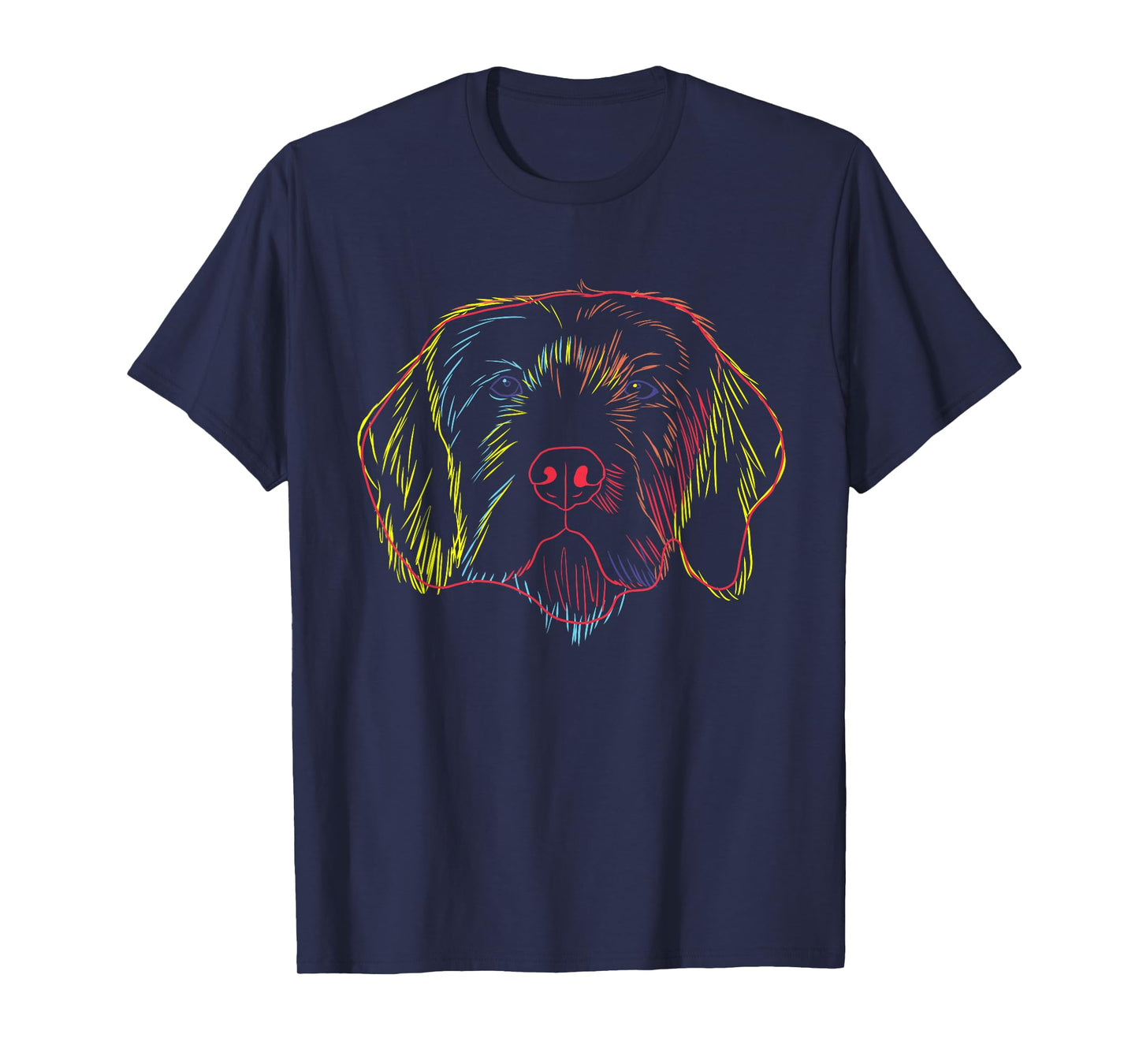 Colourful Dog Pudelpointer Men Women Girls Kids T-Shirt