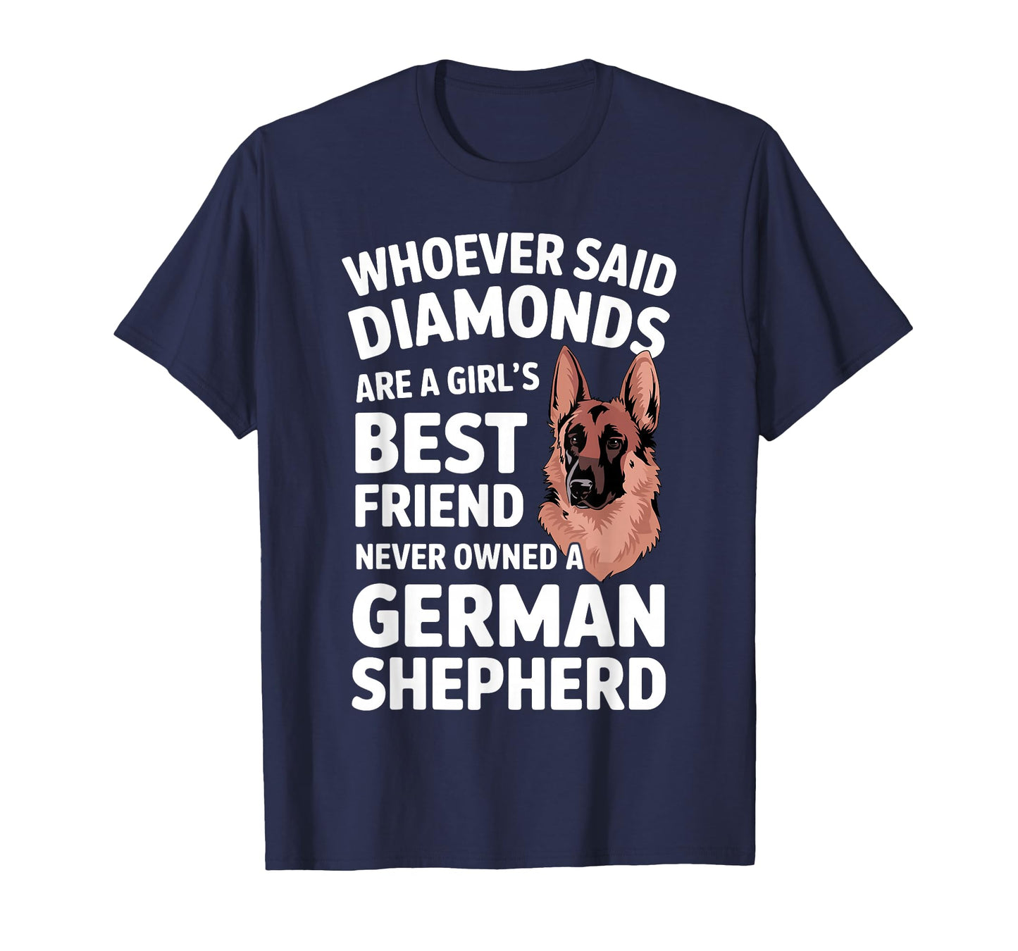 German Shepherd Art For Women Girls German Shepherd Lovers T-Shirt