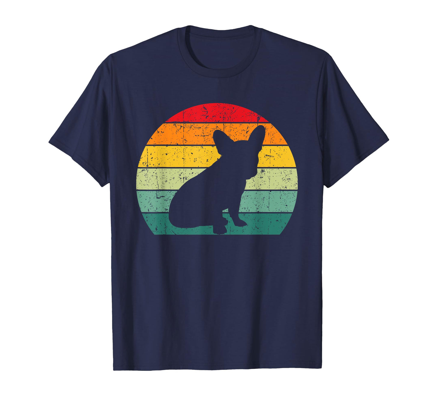 Vintage Retro French Bulldog - Yoga Funny French Bulldog T-Shirt for Men Women Kids