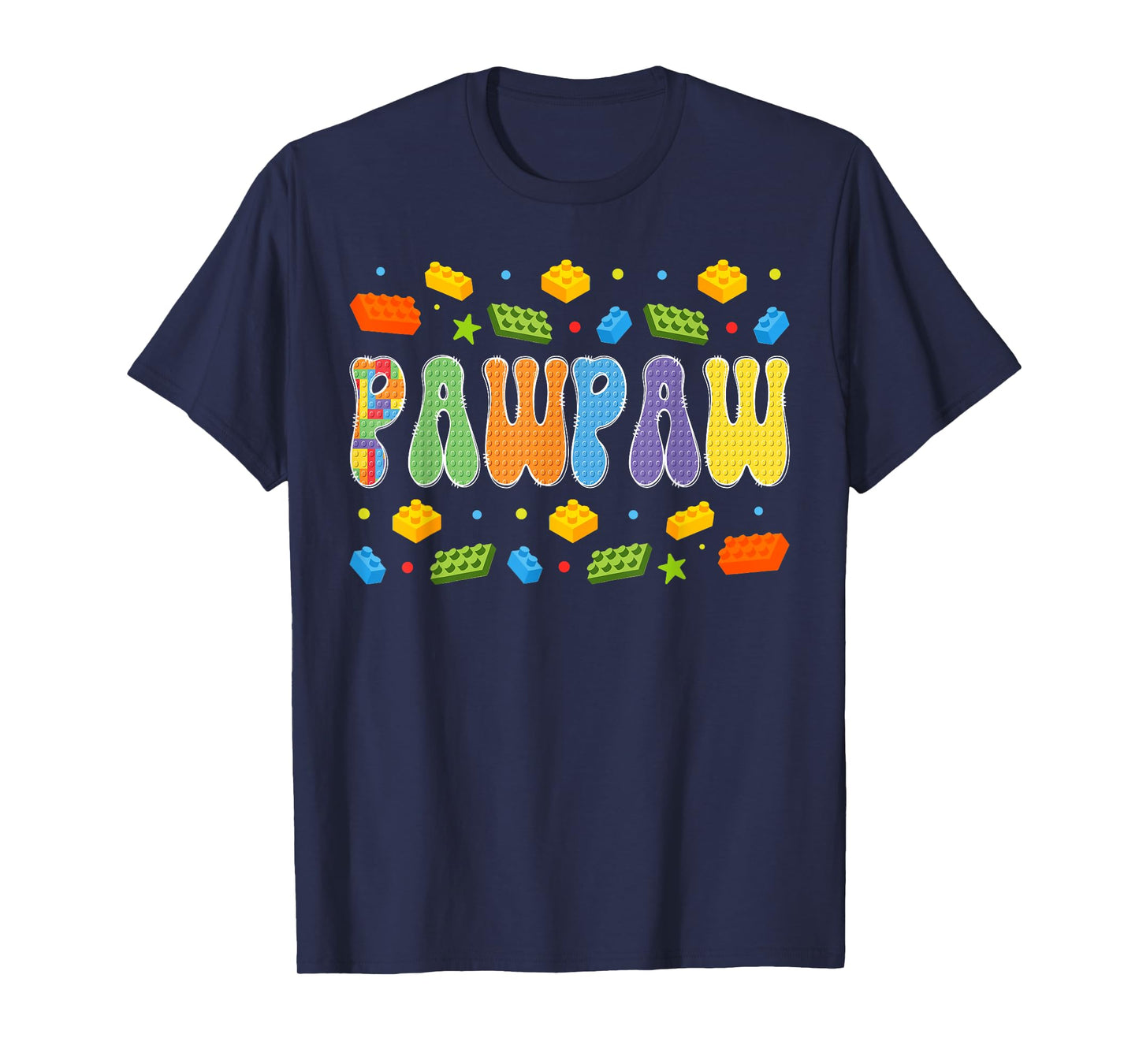 Pawpaw Building Bricks Block Master Builder Matching T-Shirt