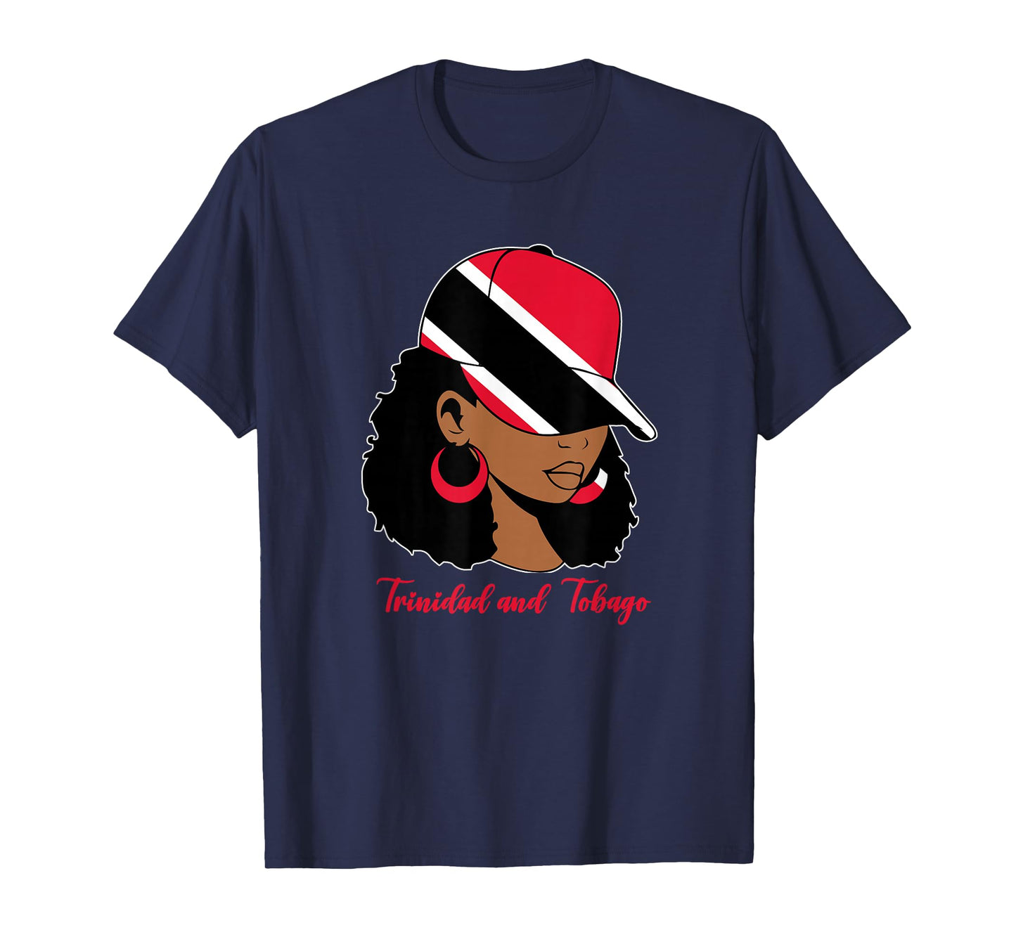 Trinidadian Girl For Women Trini Trinidad and Tobago Flag T-Shirt