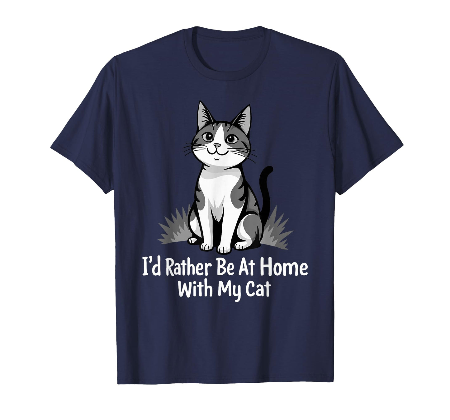 I'd Rather Be at Home with My Cat T-Shirt