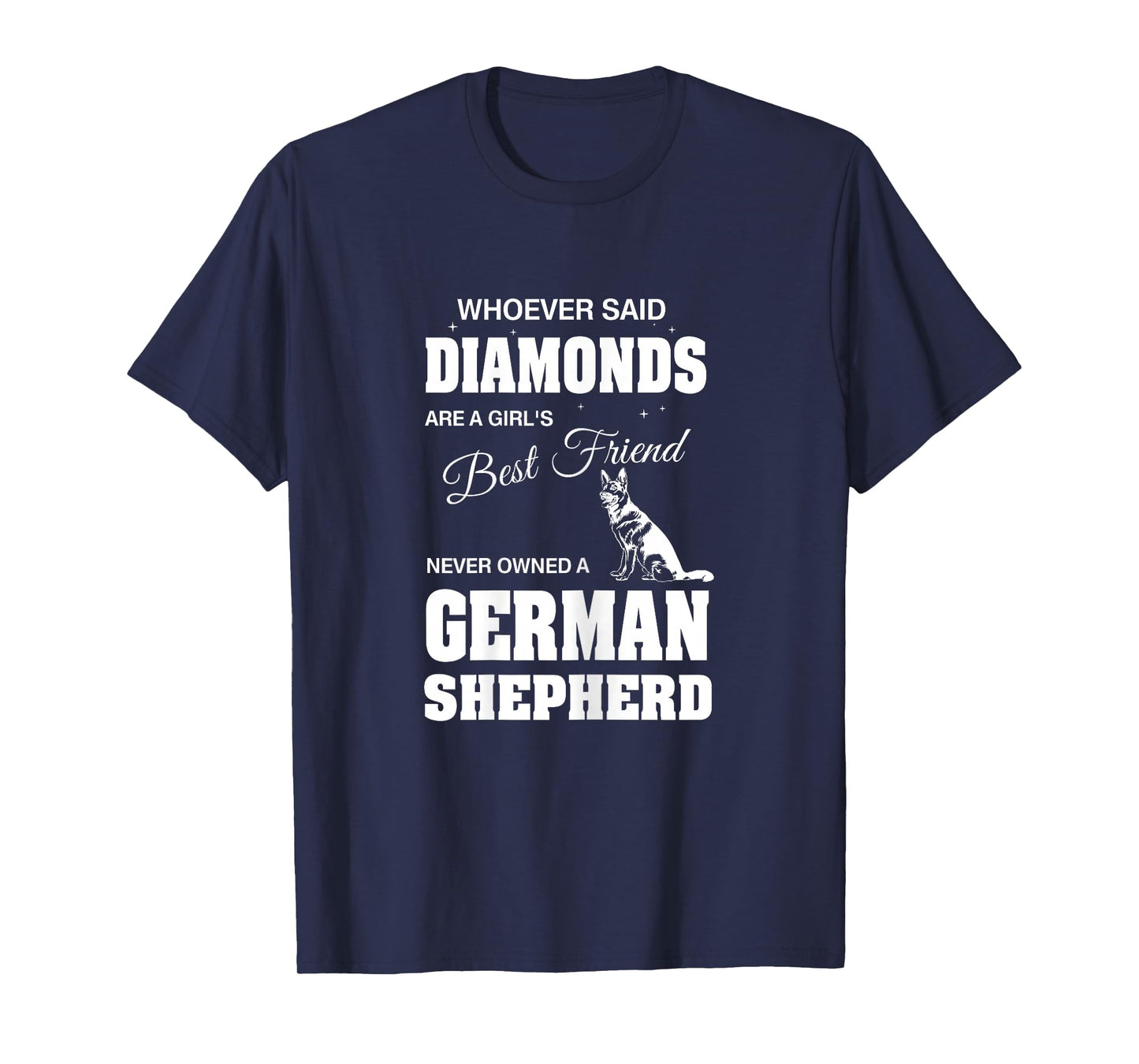 A girls German Shepherd Woman Ladies T-Shirt T-Shirt