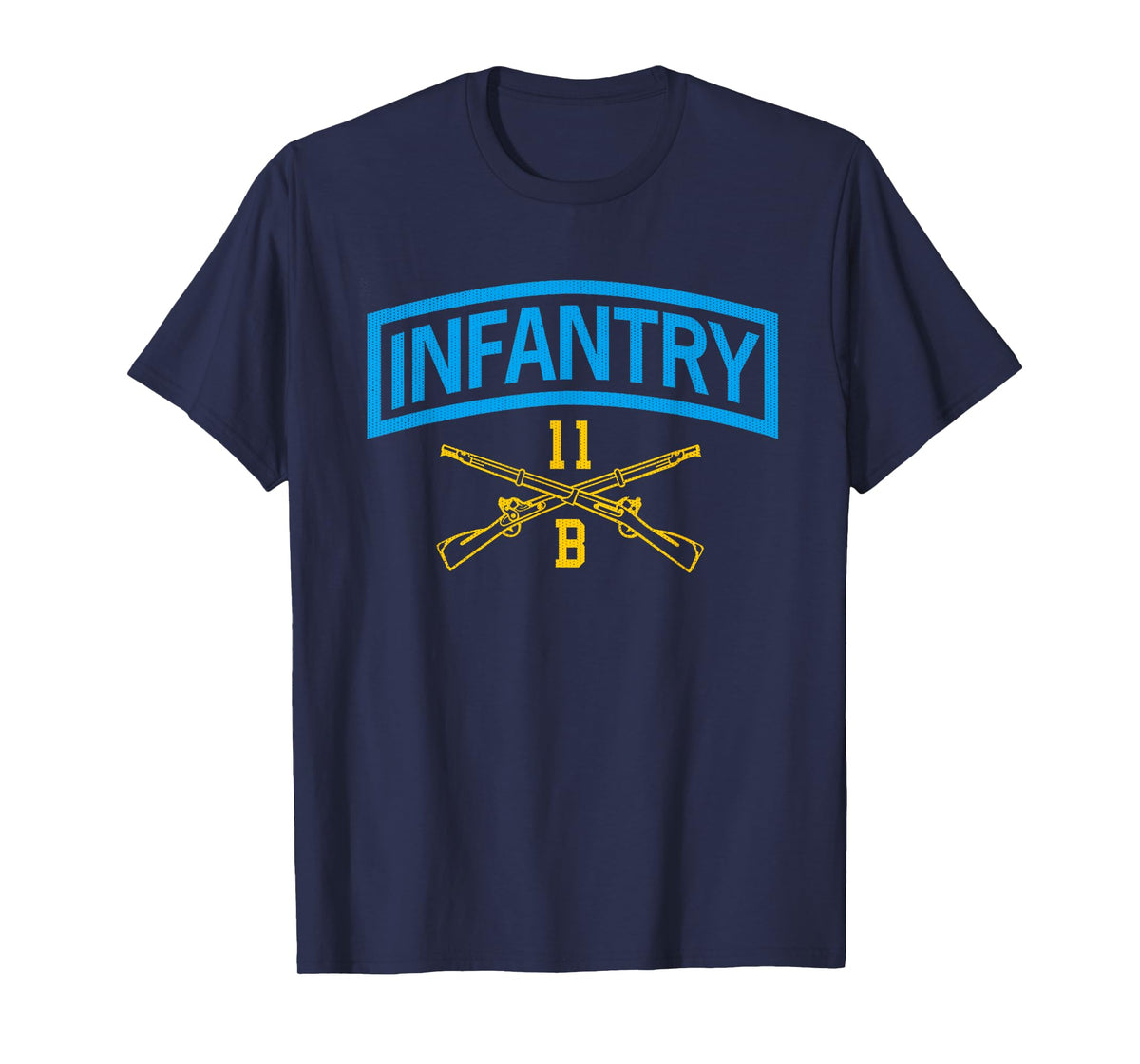 11B Infantry Combat Veteran 11 Bravo Infantryman Grunt Flag T-Shirt