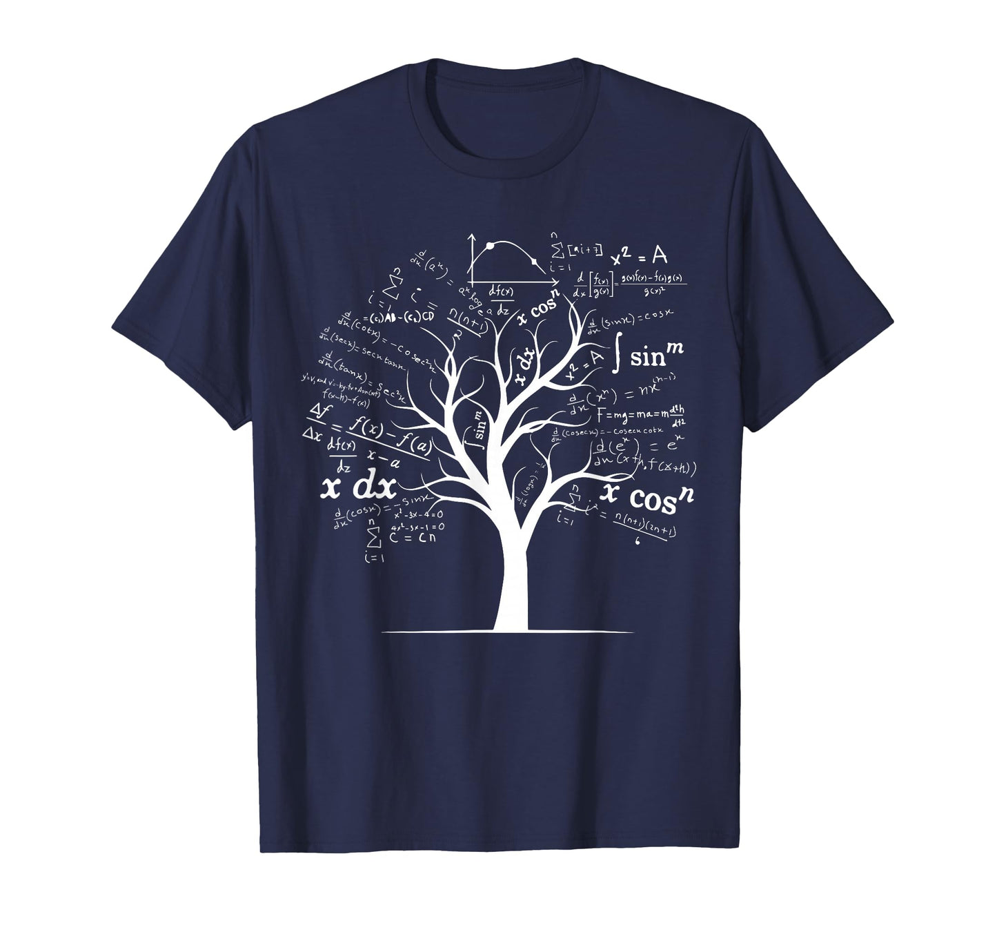 Funny AP Calculus Algebra Tree Math Teacher Nerd Geek Gifts T-Shirt Small