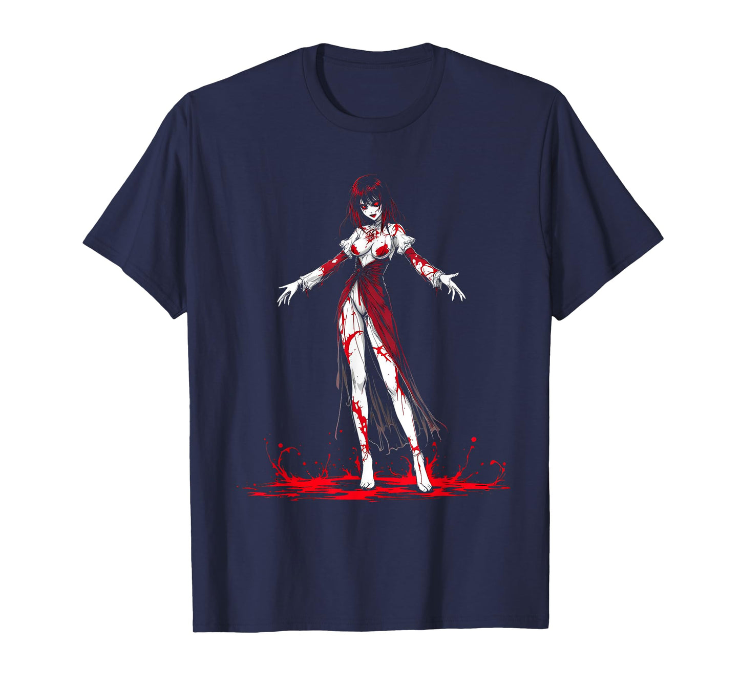 Horror Anime Manga Tee I Gothic Outfit I Japanese Chibi Girl T-Shirt