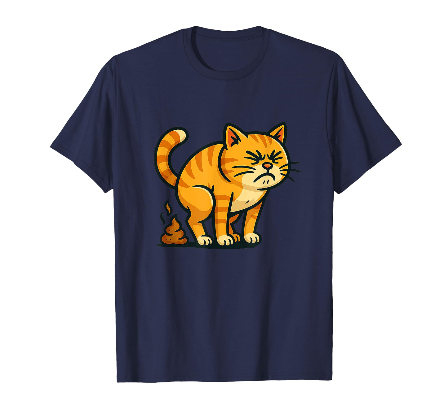 Funny Cat Pooping Costume Men Women T-Shirt