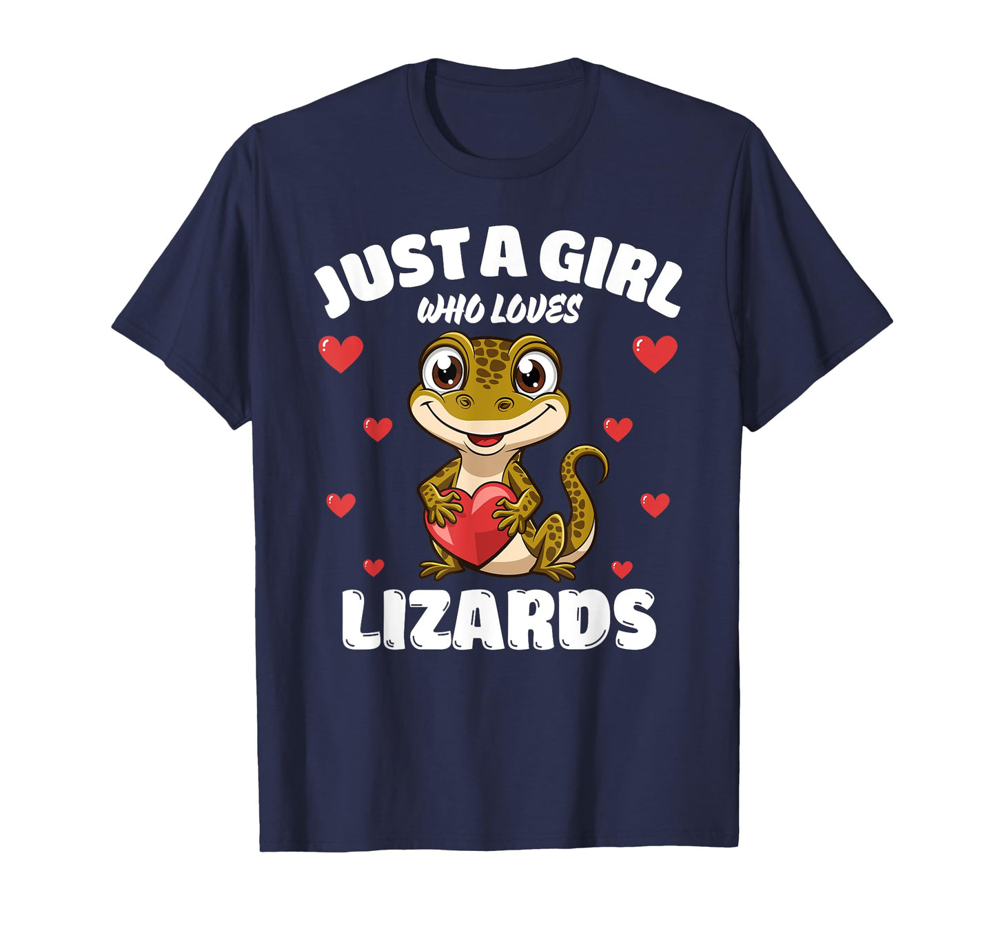 Just A Girl Who Loves Lizards, Cute Lizard Lovers T-Shirt