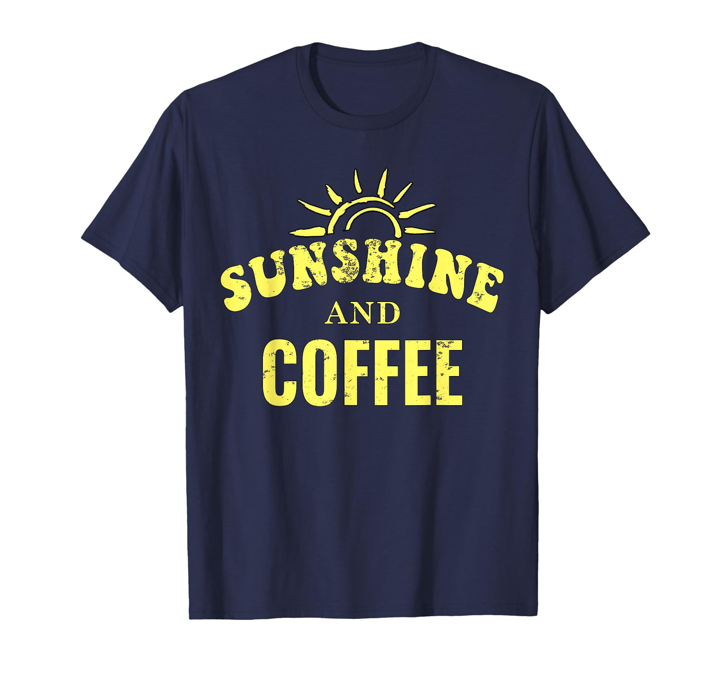 Coffee Lovers | Sunshine and Coffee Retro Style Mothers Day T-Shirt