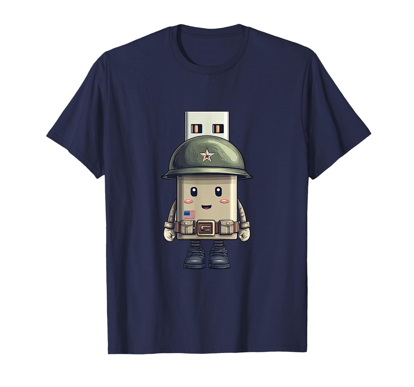 Nice USB in Military Look T-Shirt