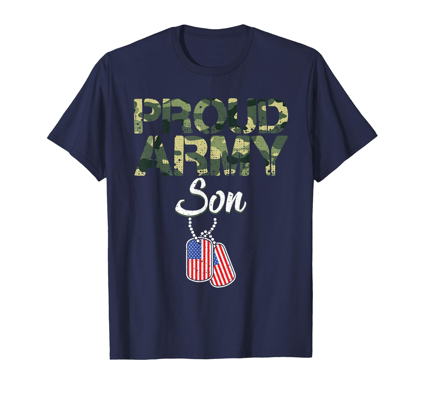 Funny Proud Army Son Military Camo Design For Kids Toddlers T-Shirt
