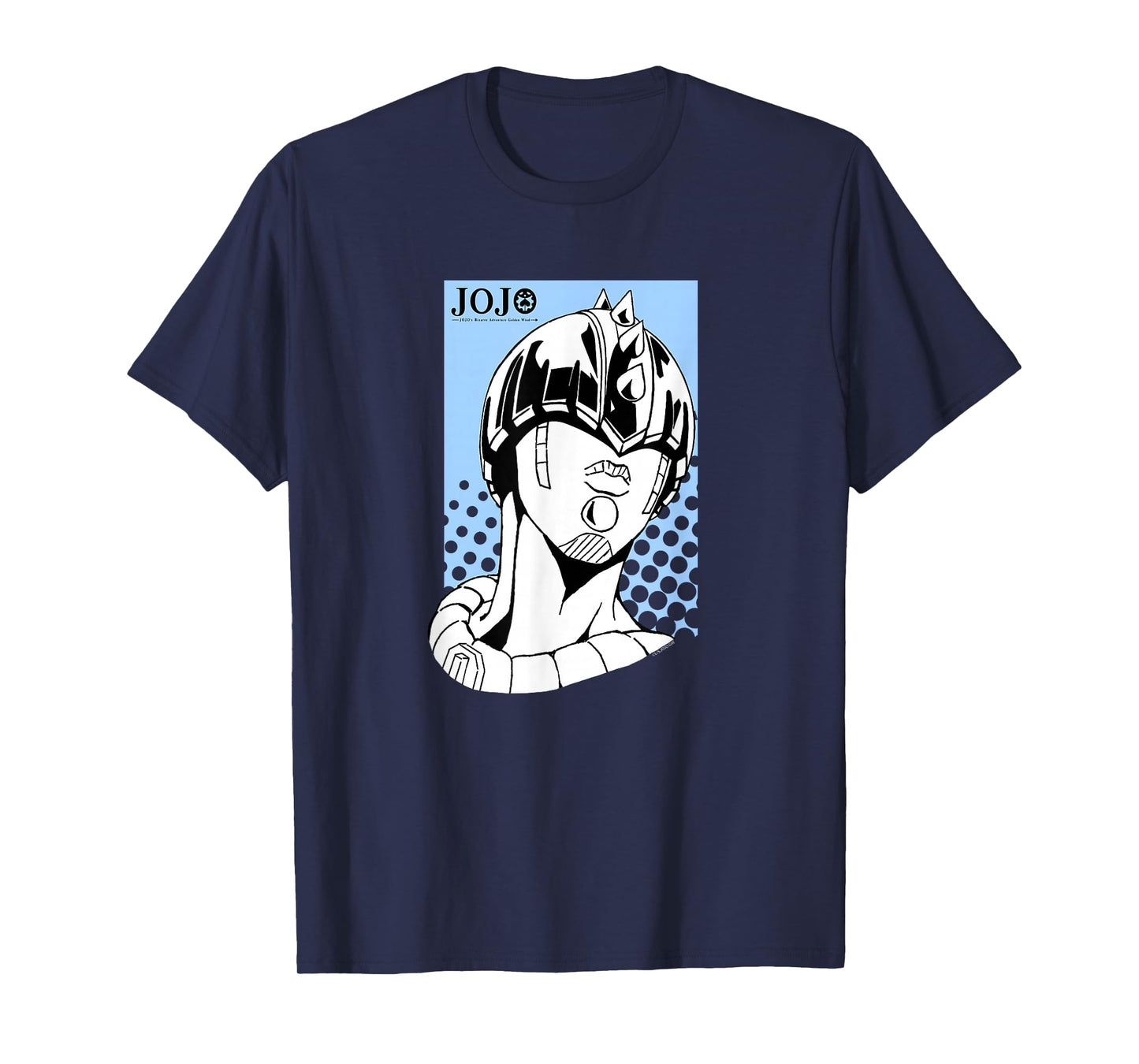 JoJo's Bizarre Adventure Zipper Man Head with Logo Anime T-Shirt