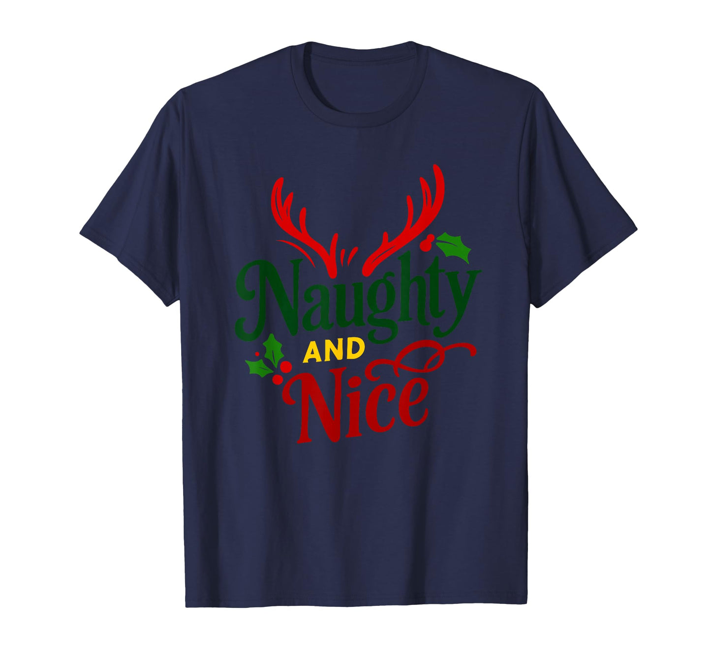 Nice Naughty Antlers and Nice Speech Costume T-Shirt