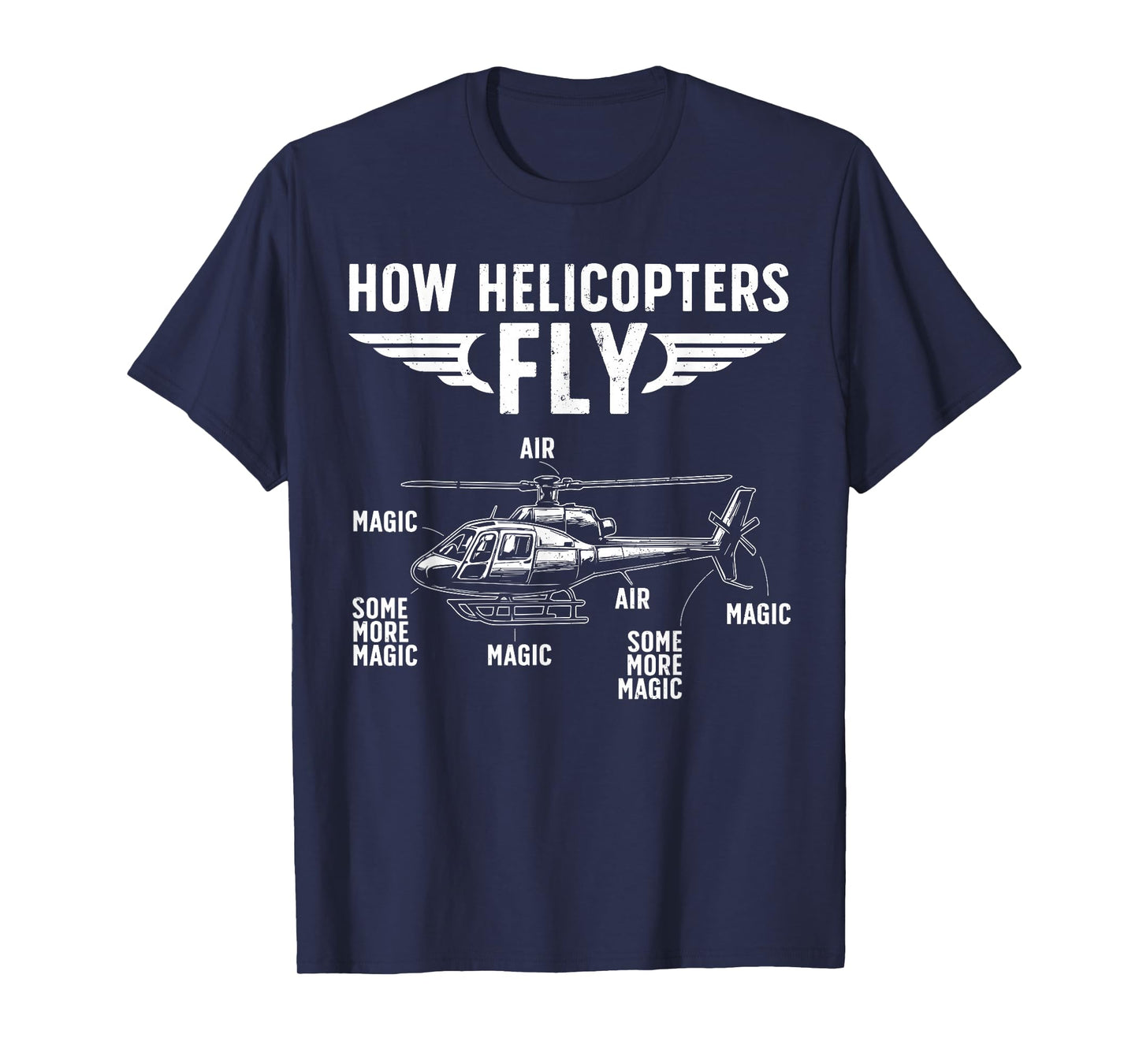 Cool Helicopter Design for Men Women Kids Helicopter Pilot T-Shirt