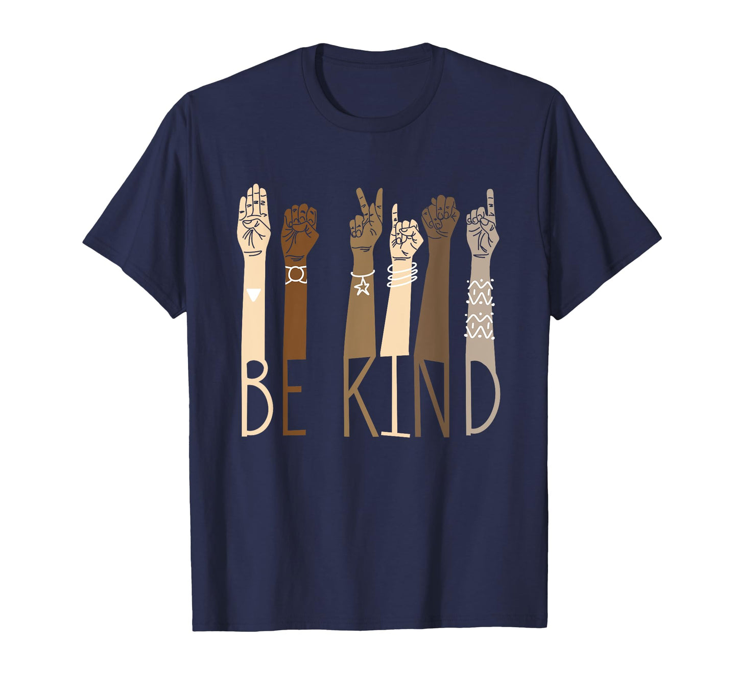 Be Kind Sign Language Hand Talking Teachers Interpreter ASL Men Women T-Shirt