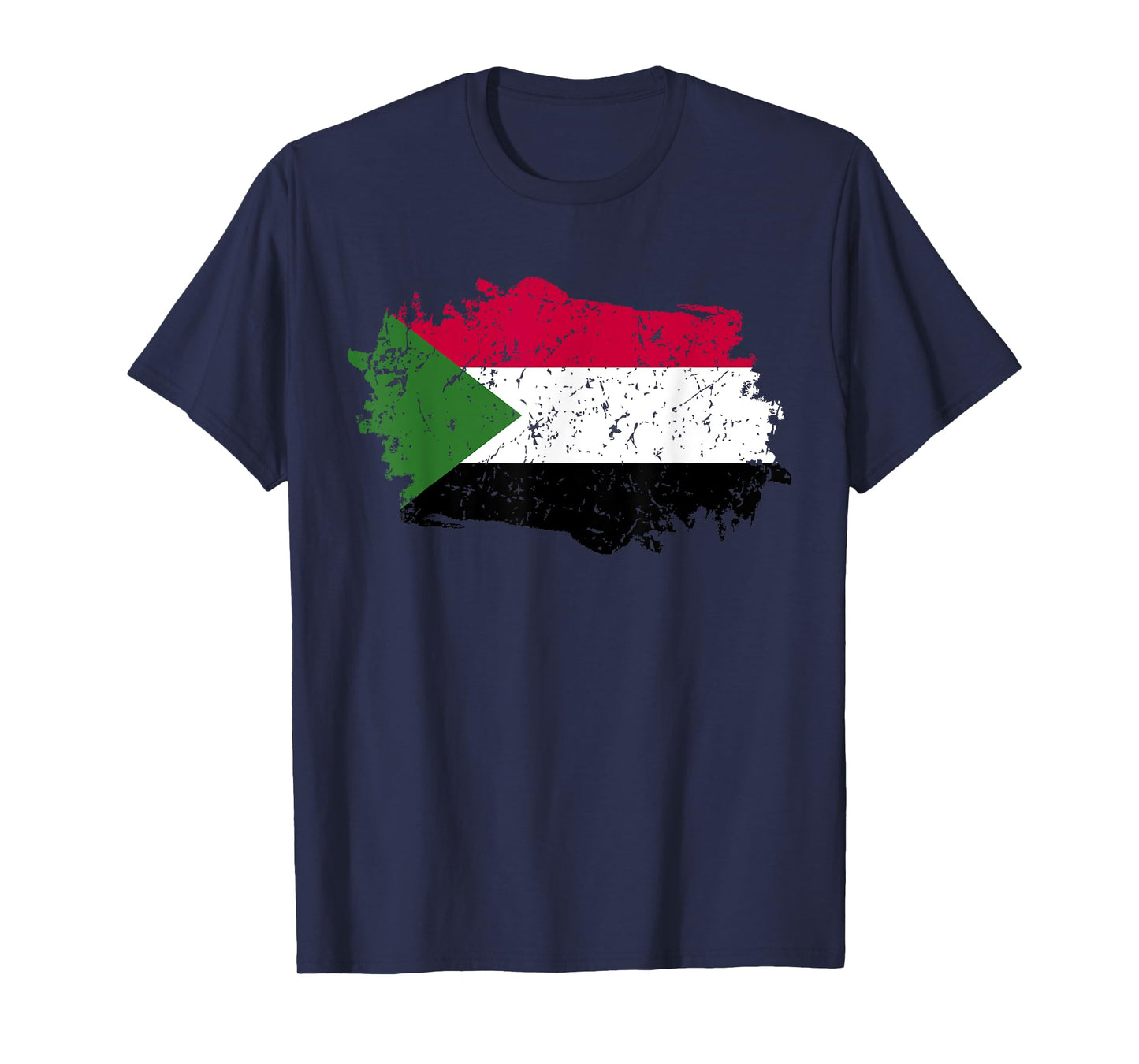 Sudan Flag Design Grunge Country Flag Sudan T-Shirt