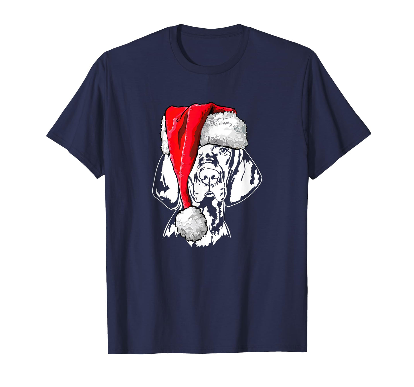 Funny Santa Hungarian Vizsla Christmas dog mom dog T-Shirt