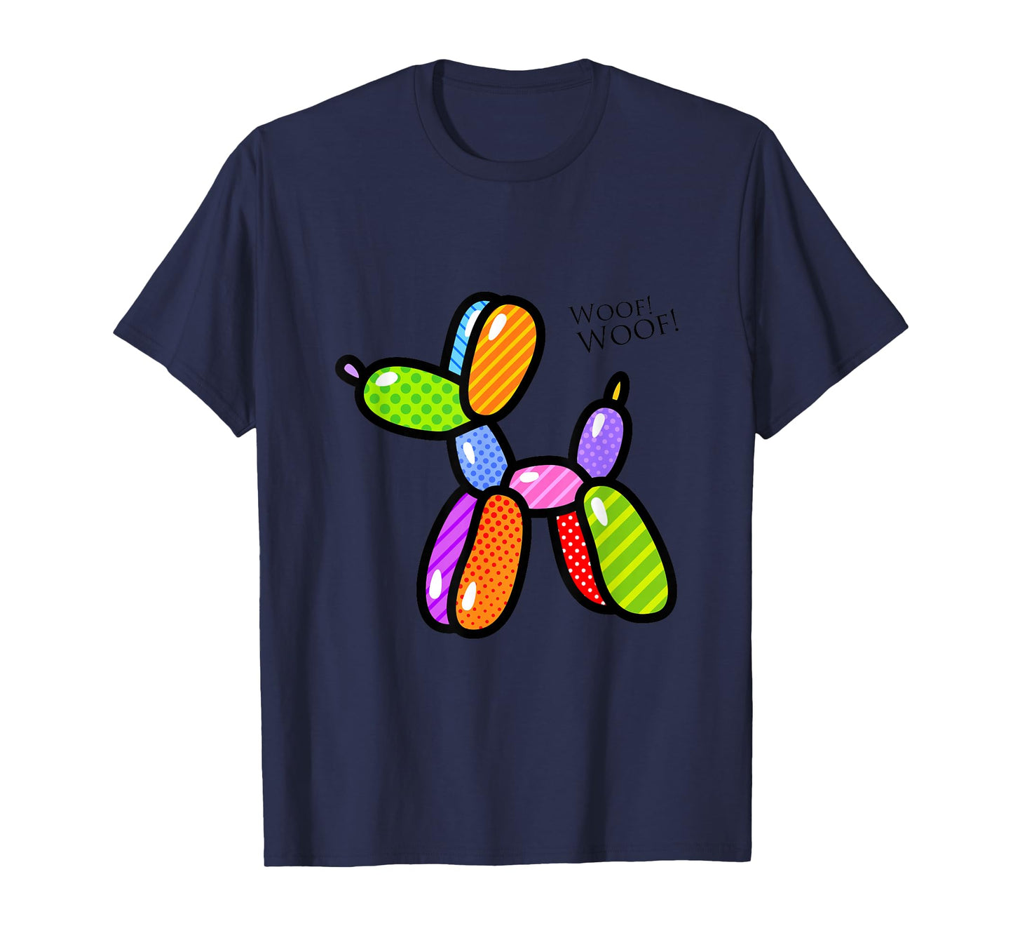 Poodle Dog Balloon Animal Illustration Graphic Designs T-Shirt