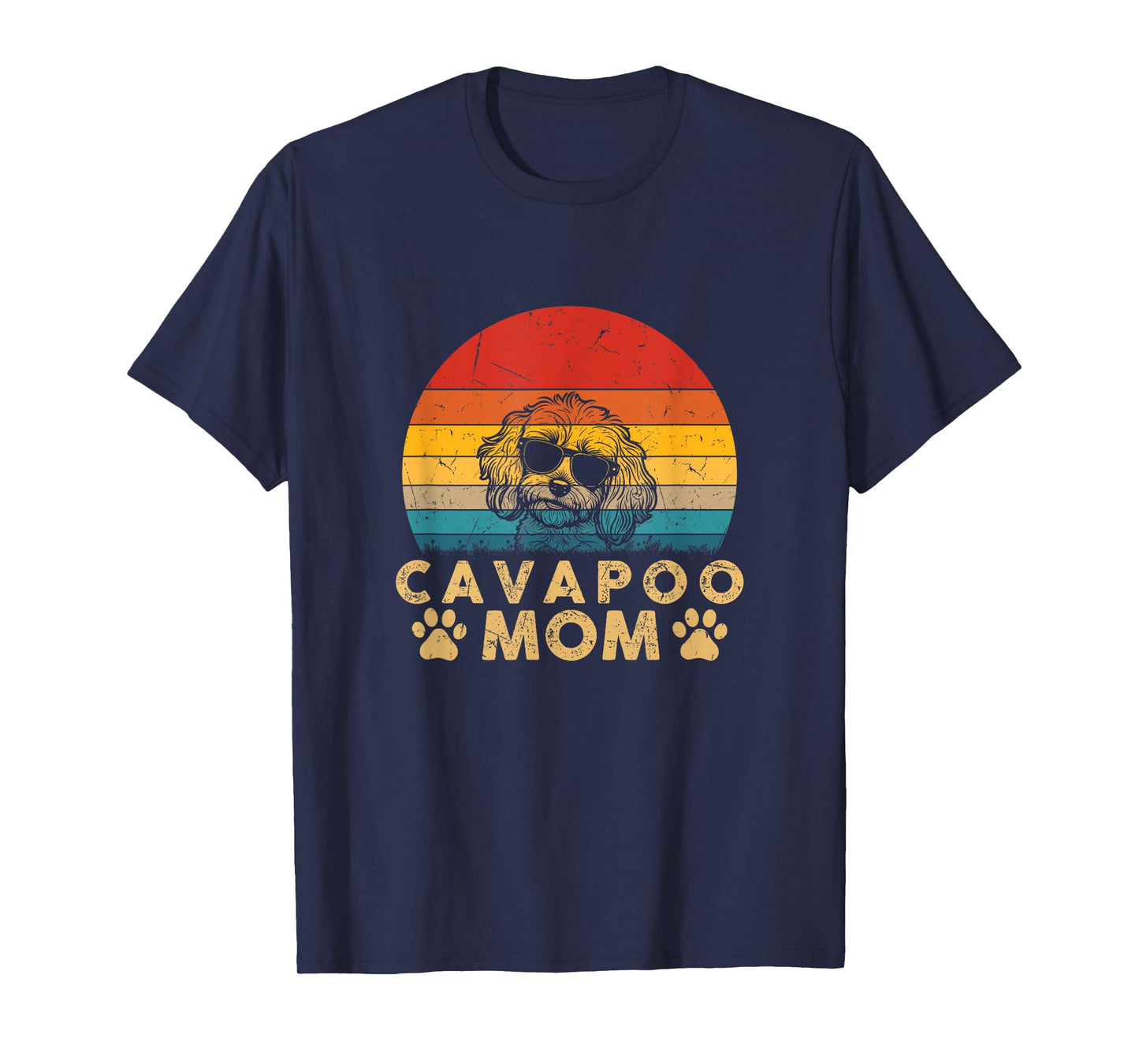 Vintage Cavapoo Mom Dog Lover Cute Gifts Funny Mothers Day Men Women Kids T-Shirt