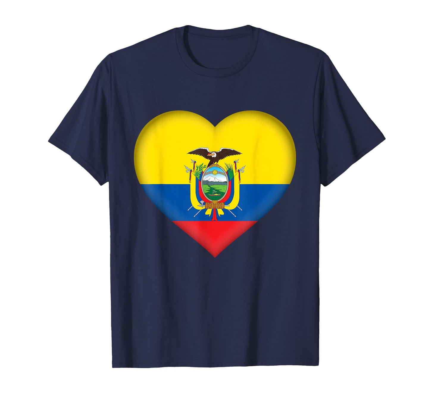 I Love Ecuador | Ecuadorian Flag Heart Outfit T-Shirt