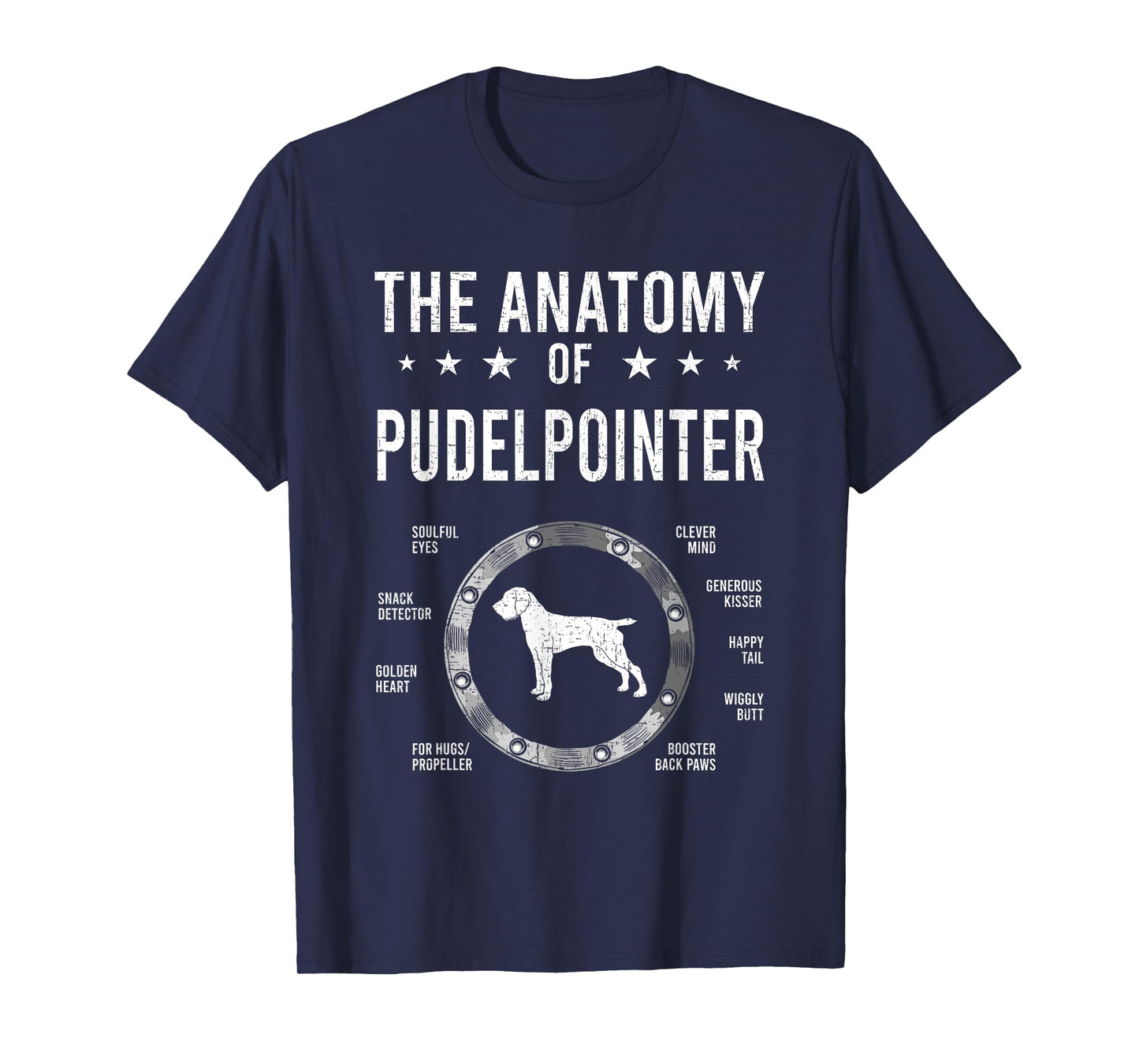 Anatomy of Pudelpointer Dog Lover T-Shirt