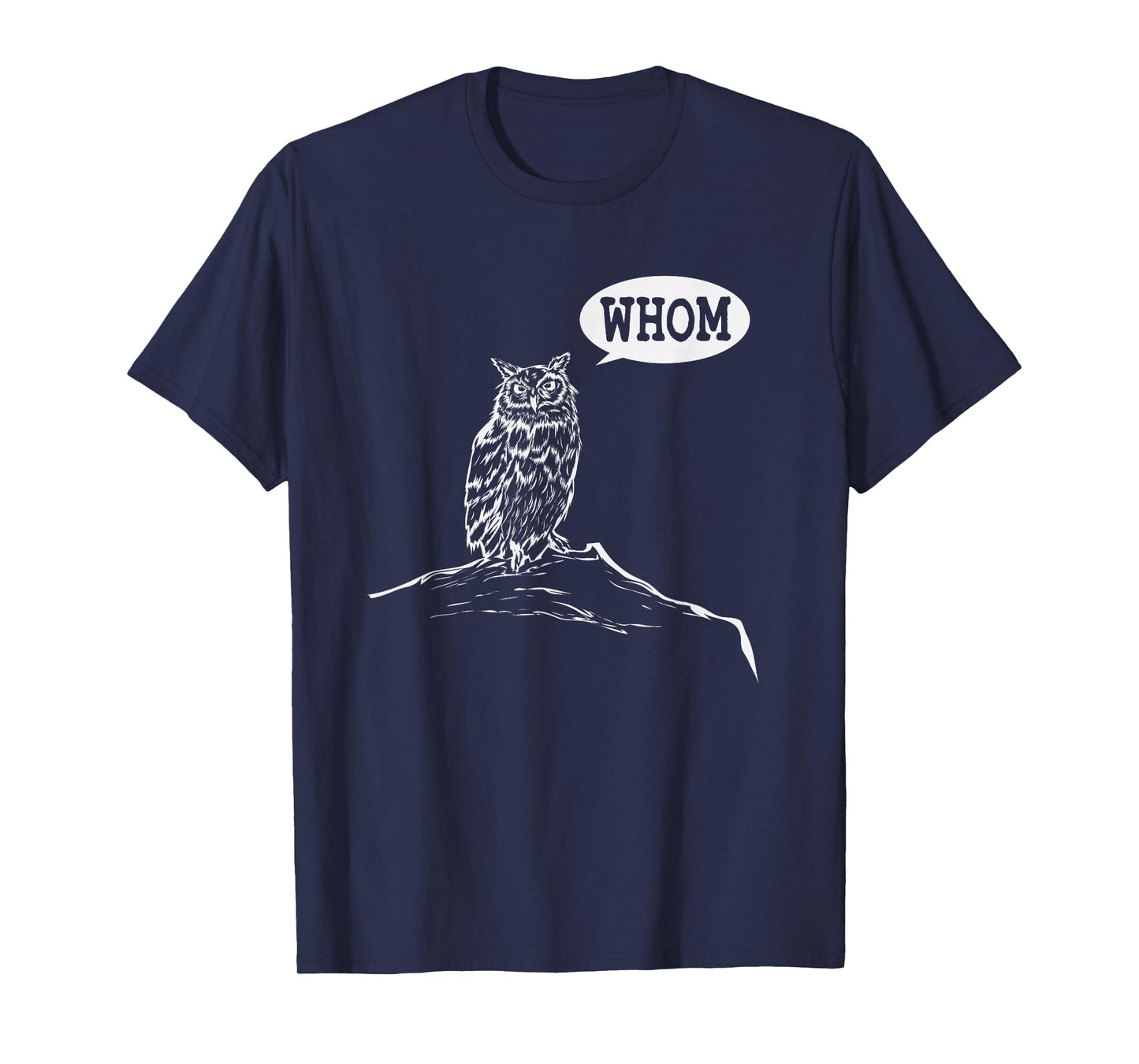Funny Whom Owl Grammar English Teacher T-Shirt