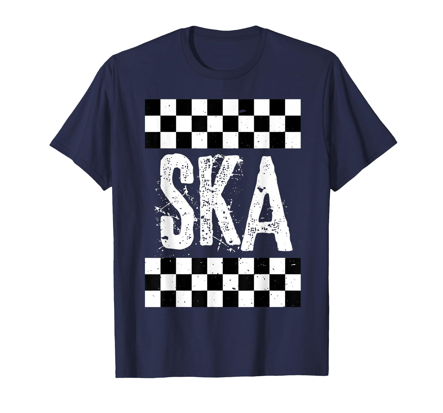 Ska Music T Shirt For Life Reggae Checkerboard Image Shirt T-Shirt