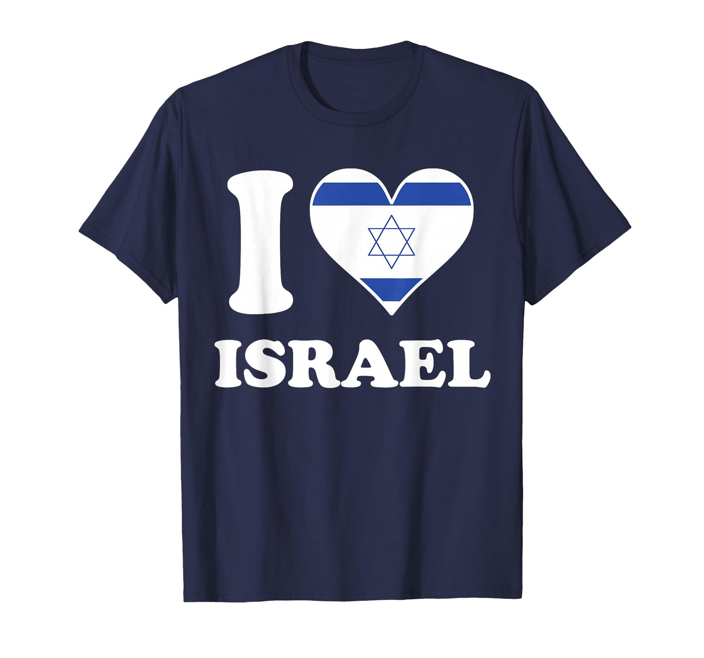 I Love Israel Israeli Flag Heart T-Shirt T-Shirt
