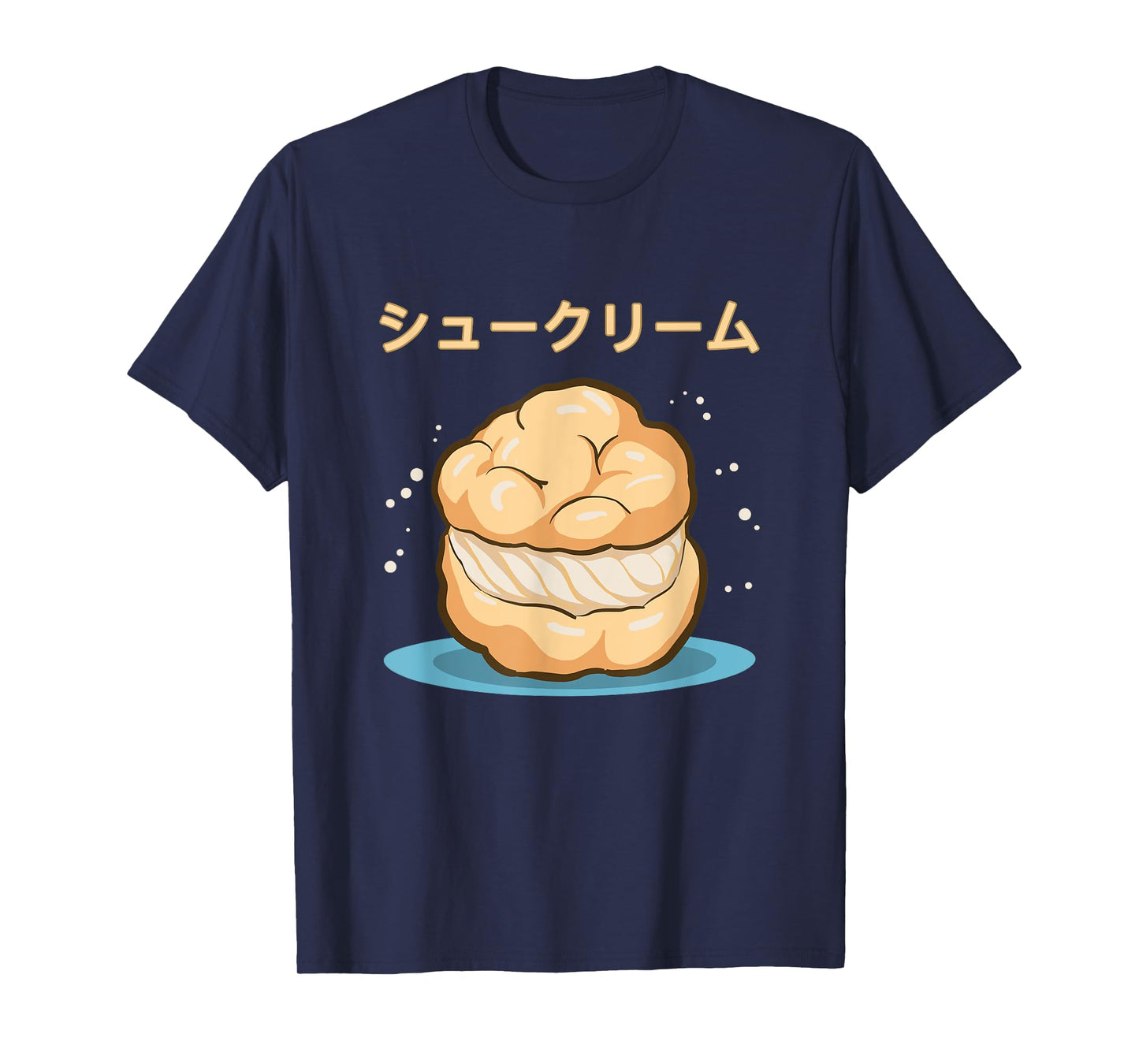 Cartoon Cream Puff Sweet Cup Cake Japanese Retro 90s Anime T-Shirt