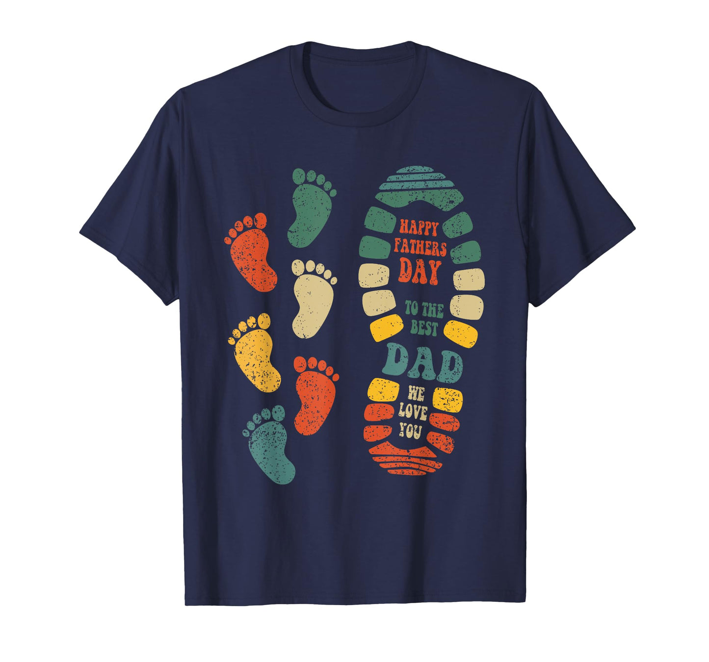 Happy Fathers Day Best Dad Retro Men Women Kids T-Shirt