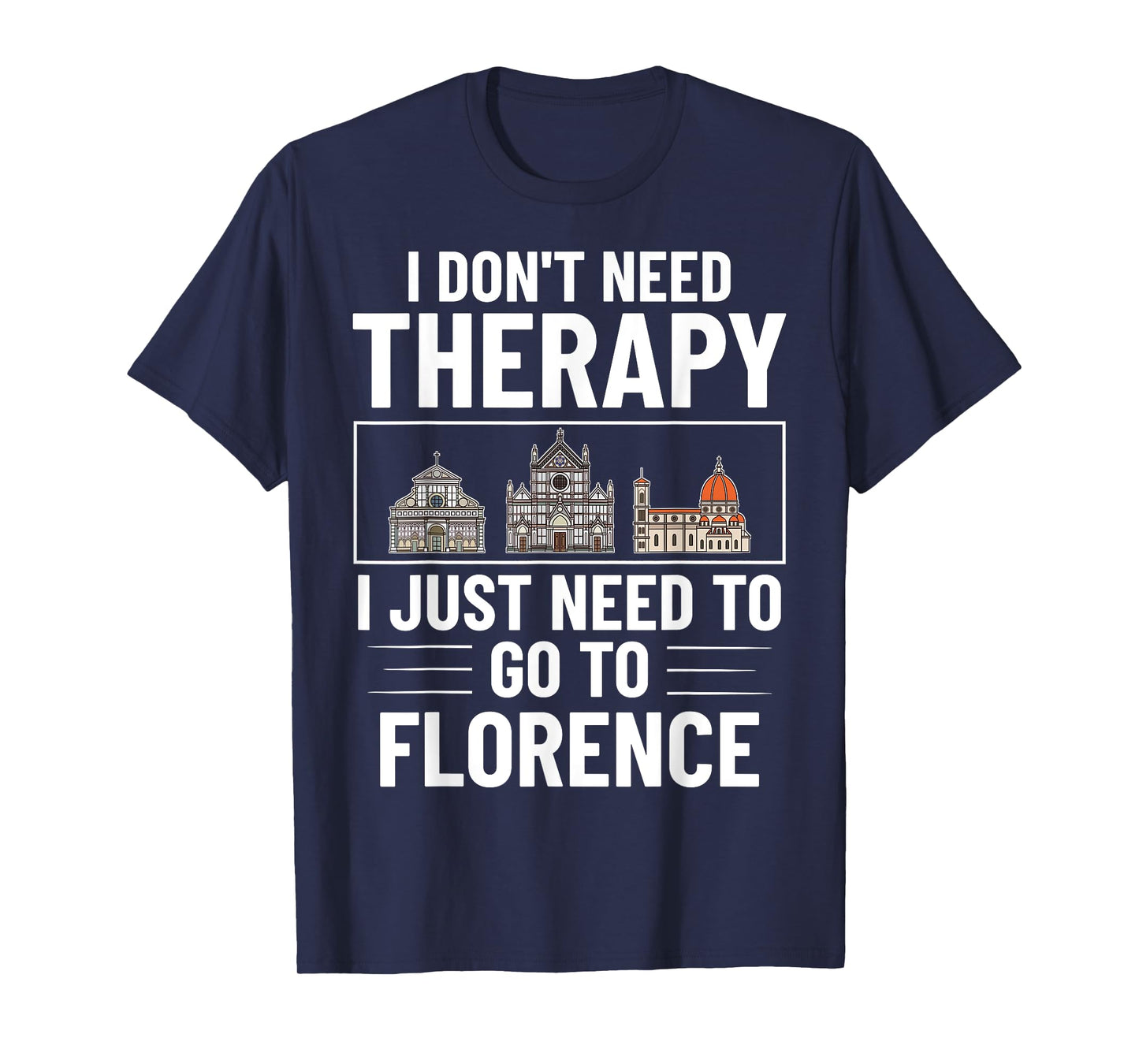 Florence Italy City Skyline Map Travel T-Shirt