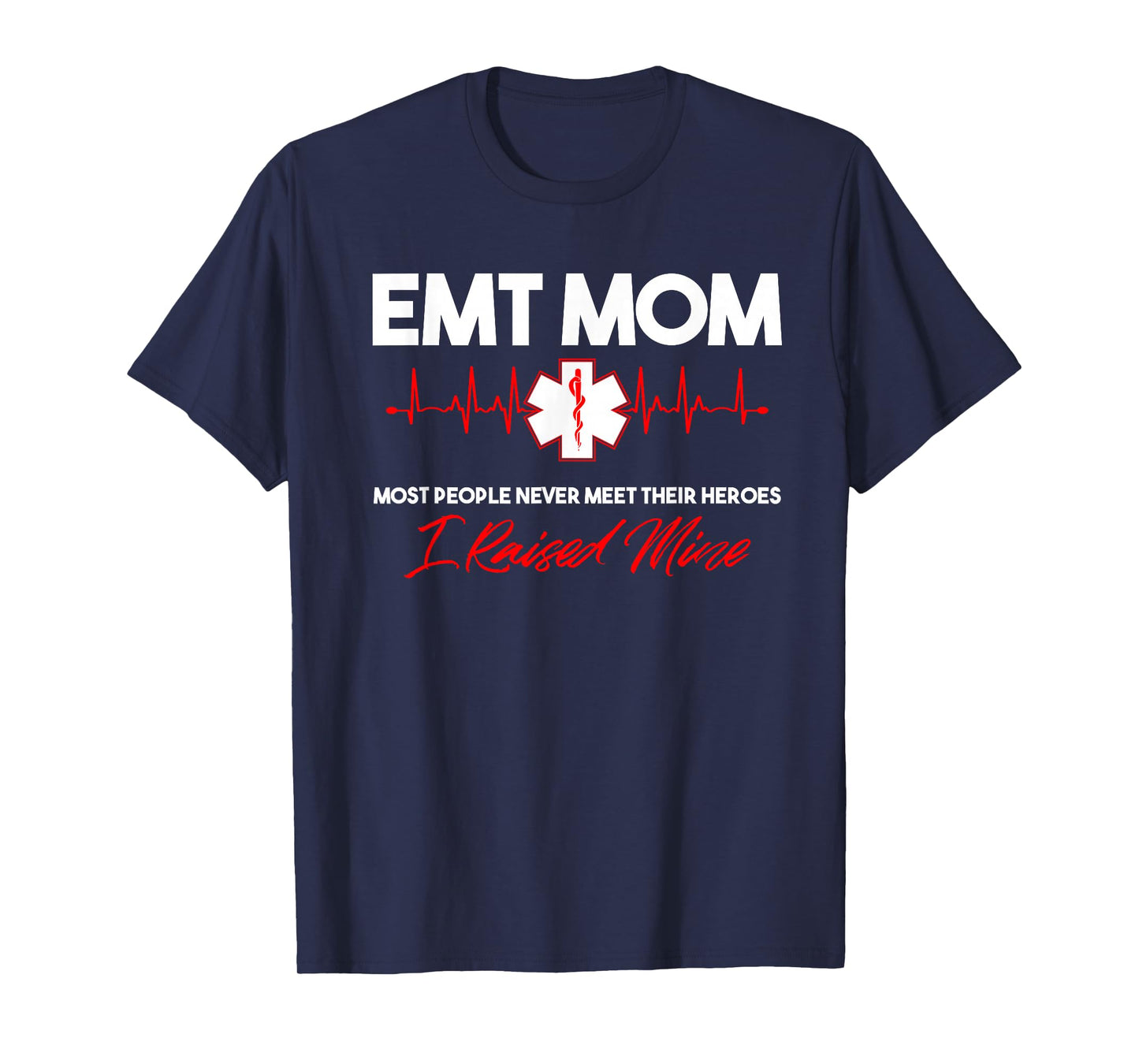 EMT Mom-Emergency Medical EMS Paramedics-EMR Gift T-Shirt Small