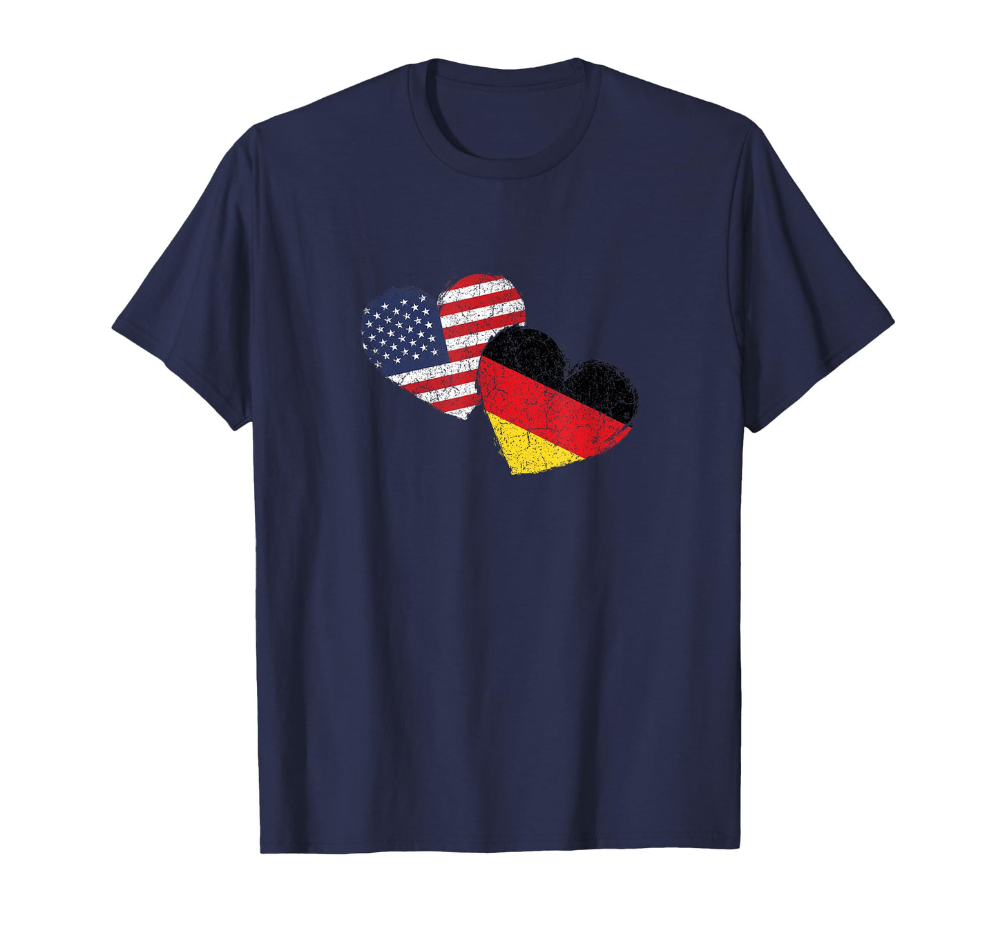 USA Germany Heart Country Flag German American T-Shirt