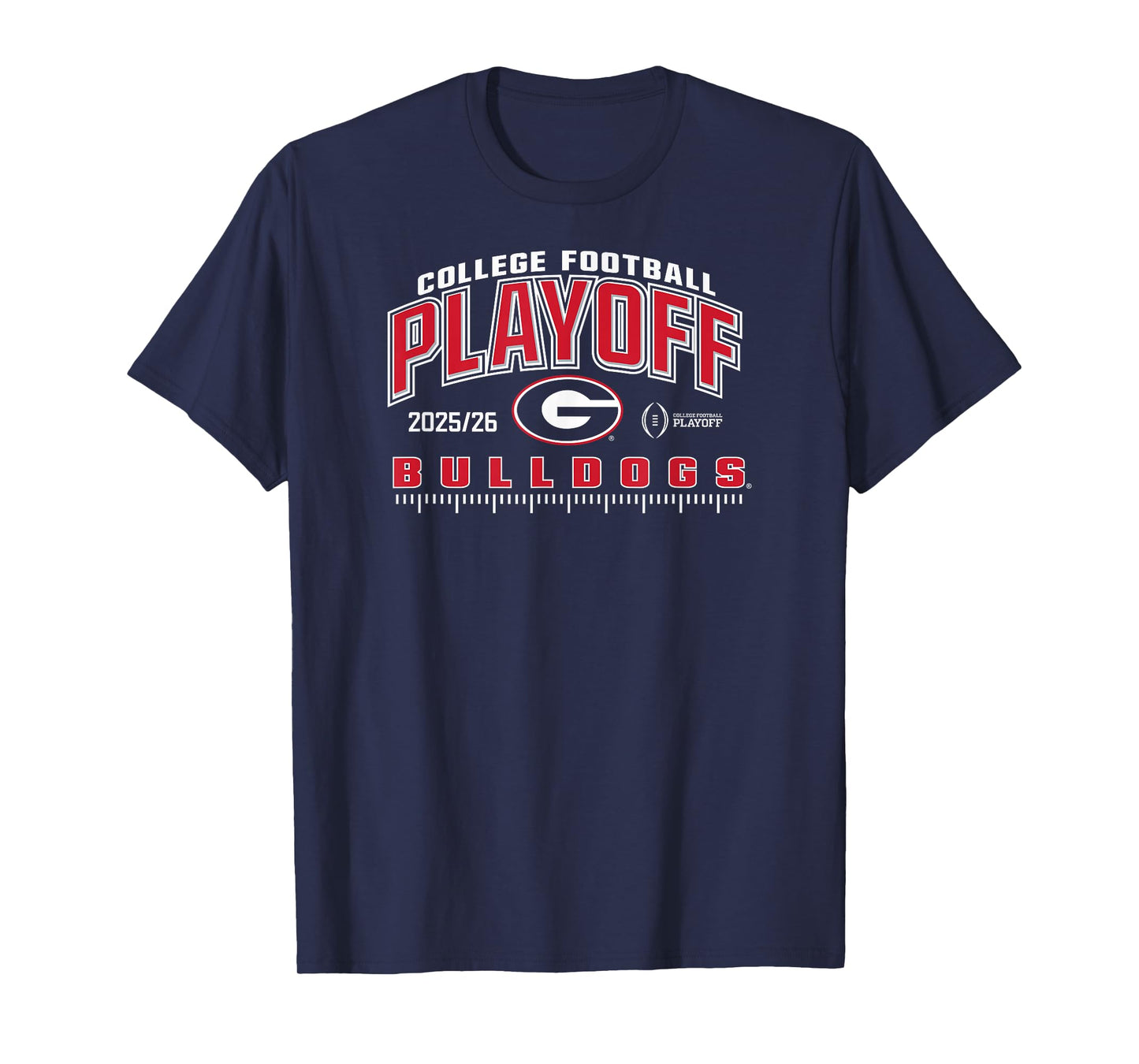 Georgia Bulldogs College Football Playoff CFP 2025-26 Black T-Shirt