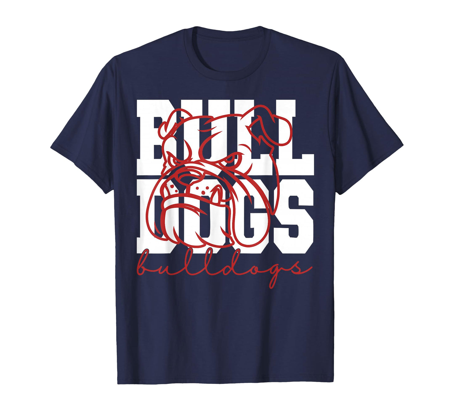 Retro Bulldog Name Funny Dog Graphic Gift for Men Women Kids T-Shirt