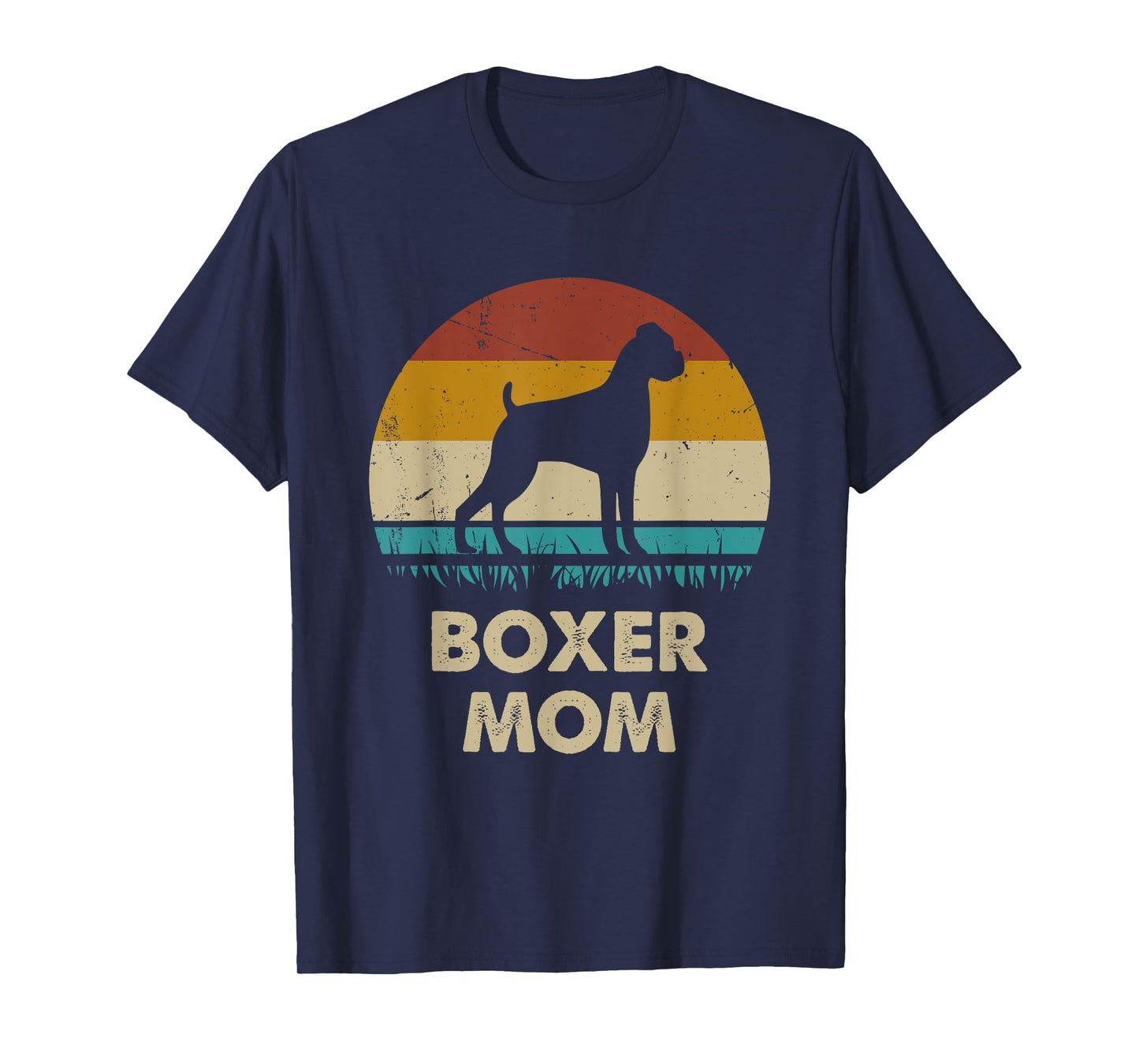 Boxer Mom Womens Boxer Dog Lovers Gift Funny Boxer Mama T-Shirt