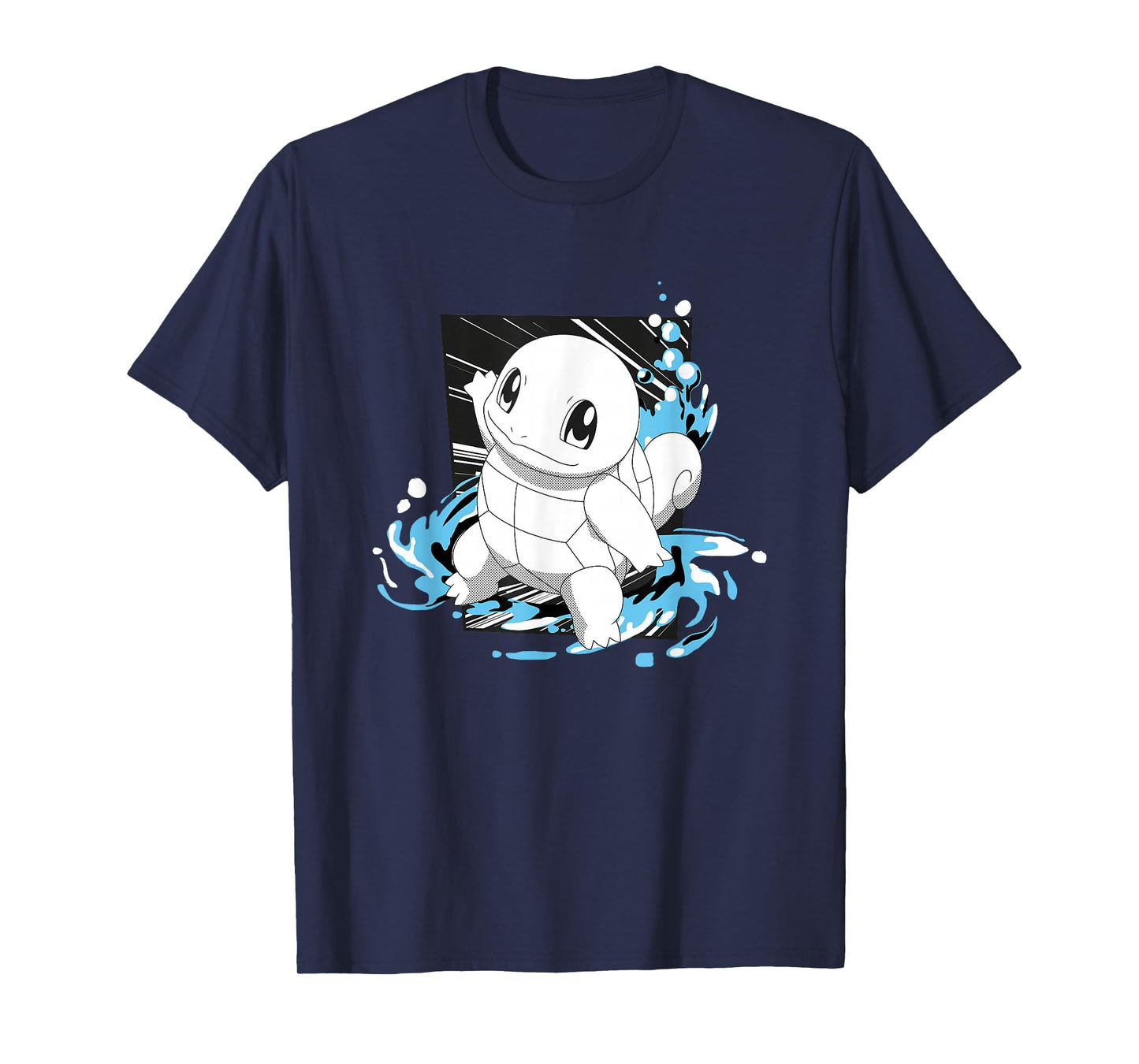 Pokémon Squirtle Splashing Water Manga Panel T-Shirt
