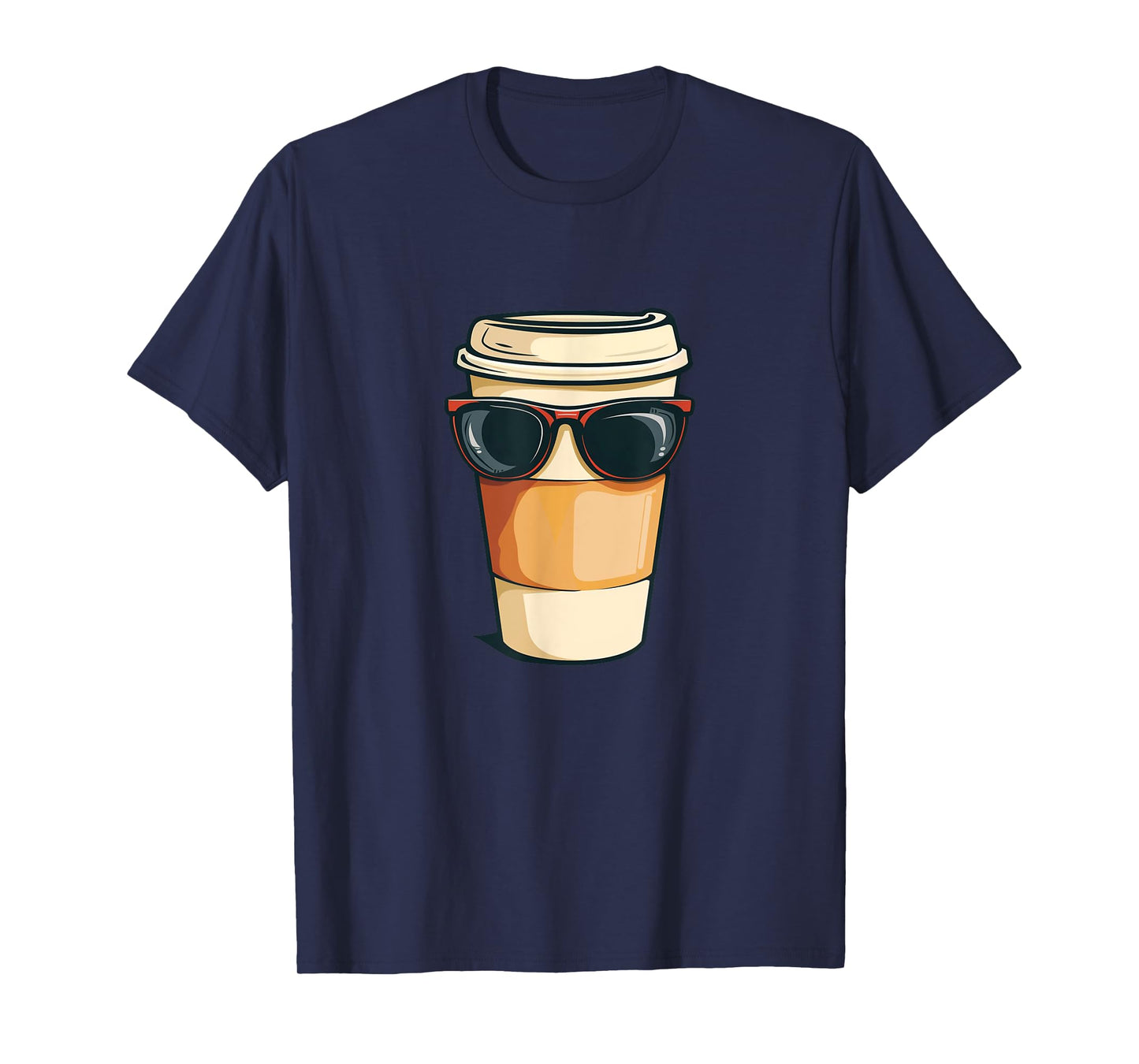 Funny To Go Coffee Cup with Sunglasses Costume T-Shirt