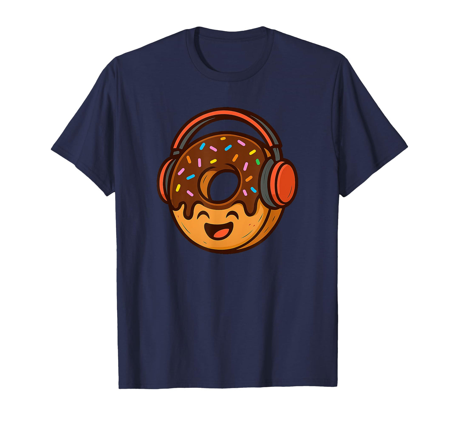 Funny Donut Costume with Headphones for Boys and Girls T-Shirt