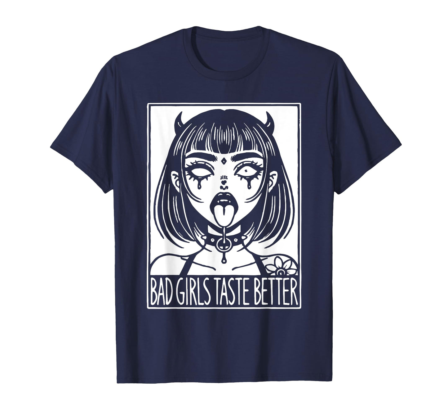 Vintage Bad Girls Taste Better, Tattoos Devil Girl Lovers T-Shirt