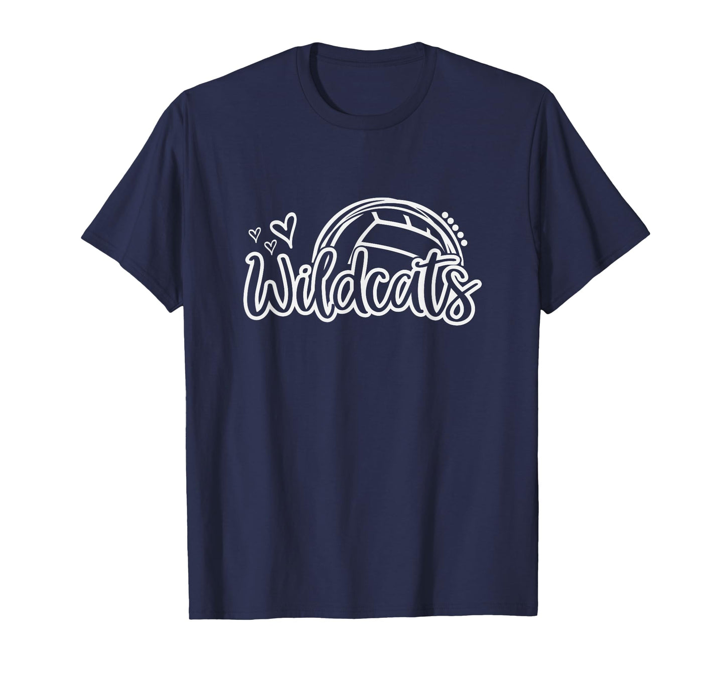 Volleyball Wildcats School Sports Fan Team Spirit T-Shirt
