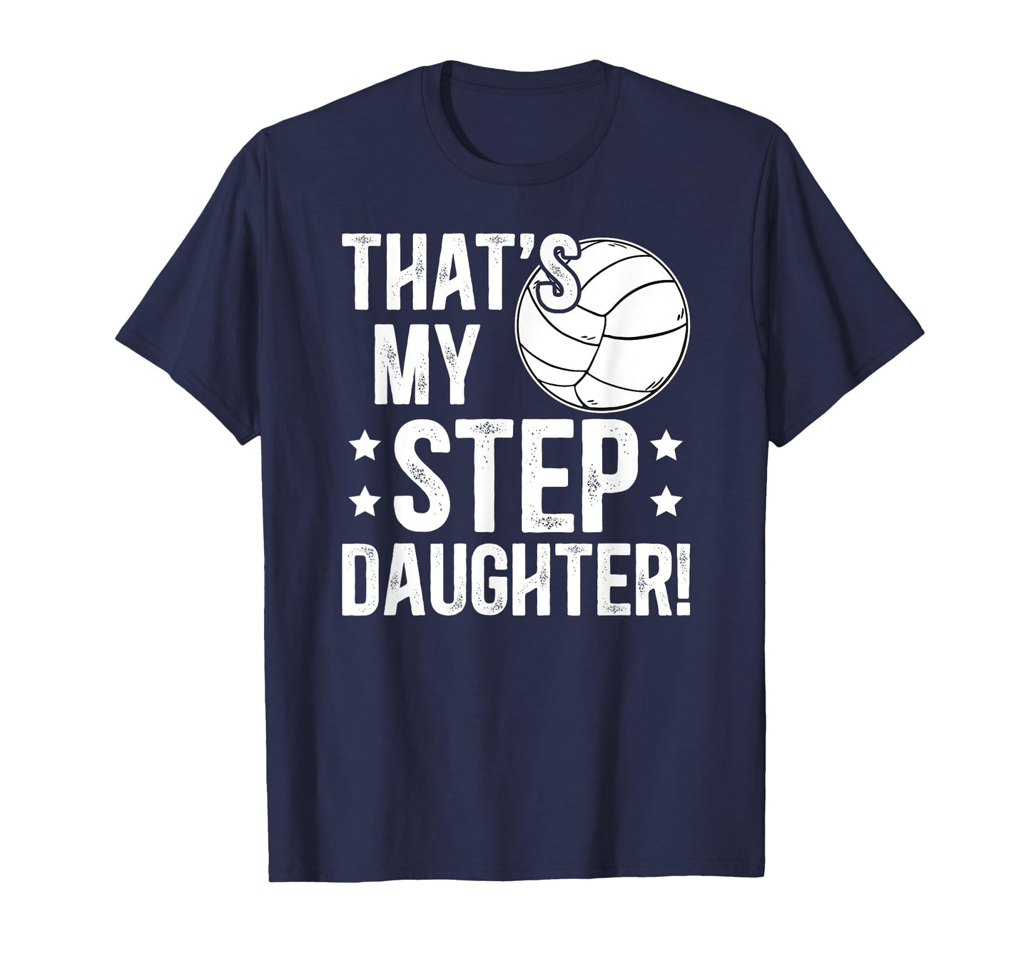 Volleyball Step-Dad Proud Volleyball Player Stepfather T-Shirt