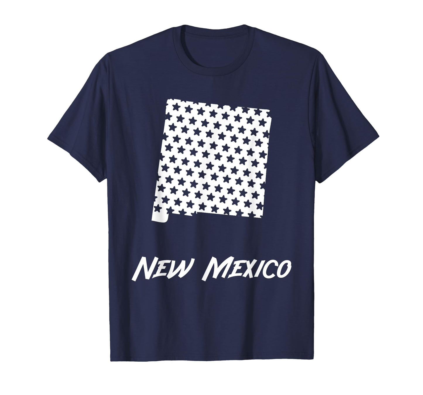 New Mexico USA State Outline Stars Vintage Retro Design T-Shirt