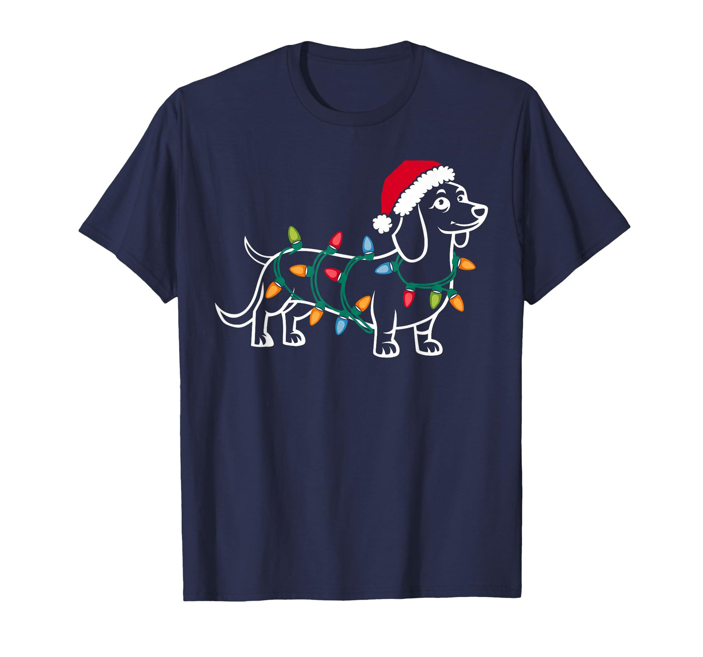 Dachshund Dogs Tree Christmas Sweater Xmas Gifts for Pet Dog T-Shirt
