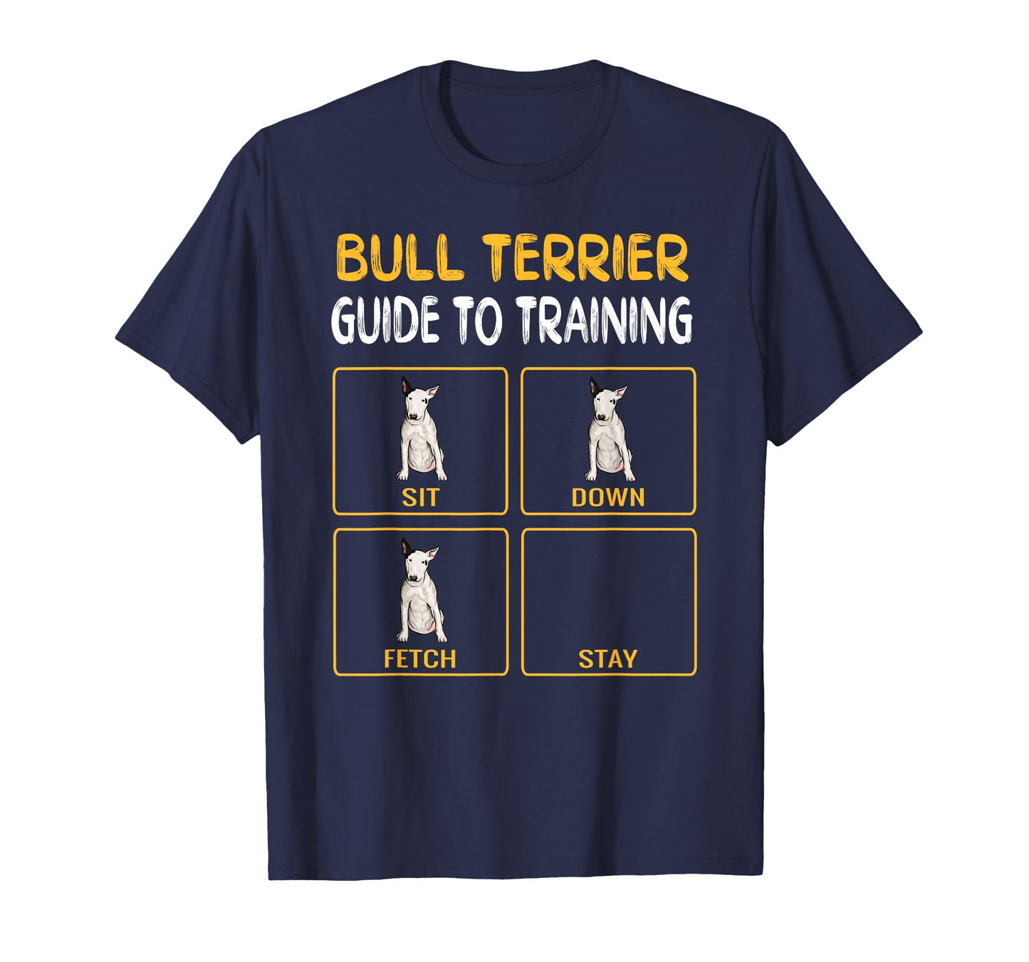 Funny Bull Terrier Guide to Training Dog Obedience Trainer T-Shirt