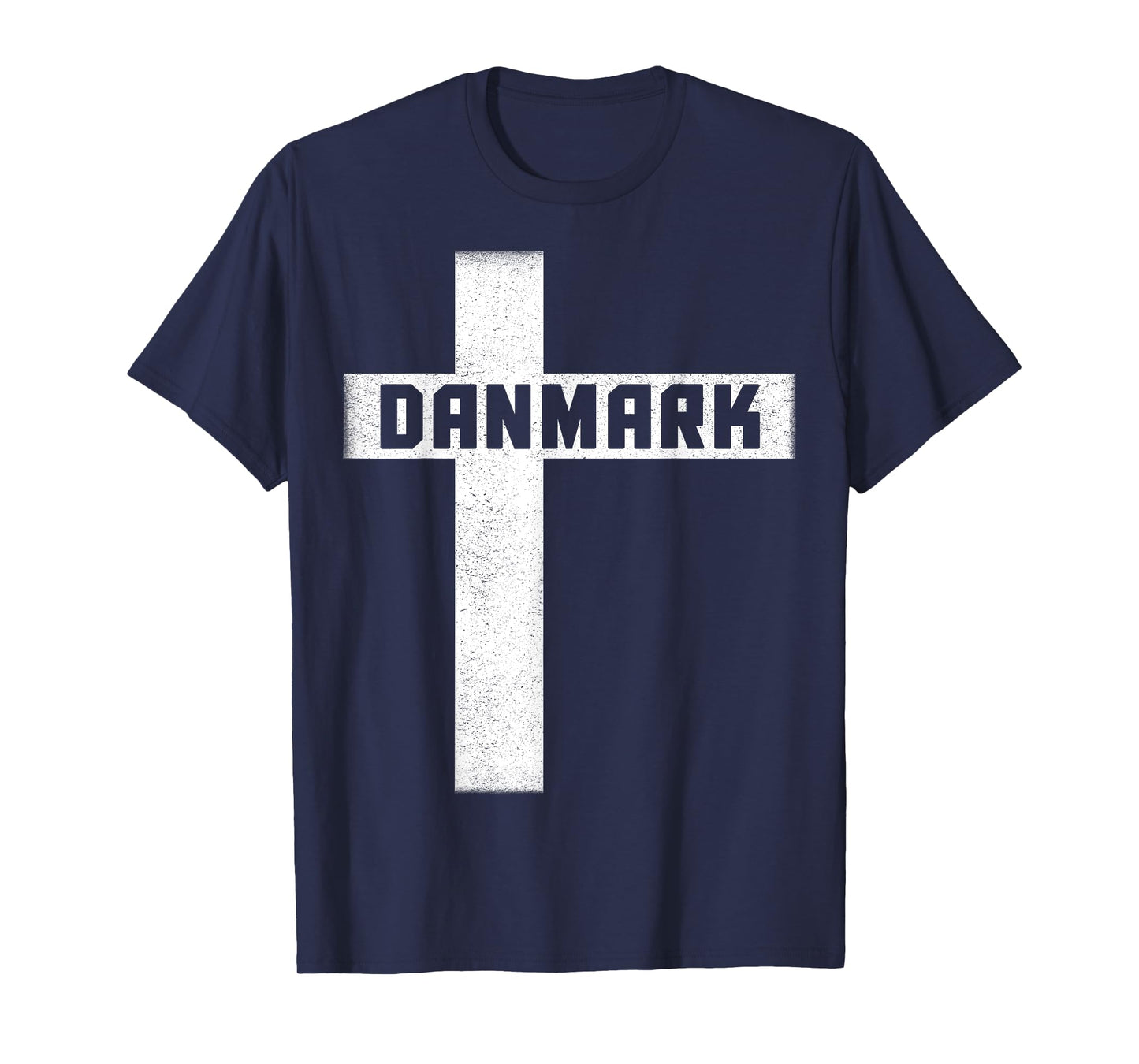 Danmark Flag Cross Design for Danish Pride Denmark Heritage T-Shirt