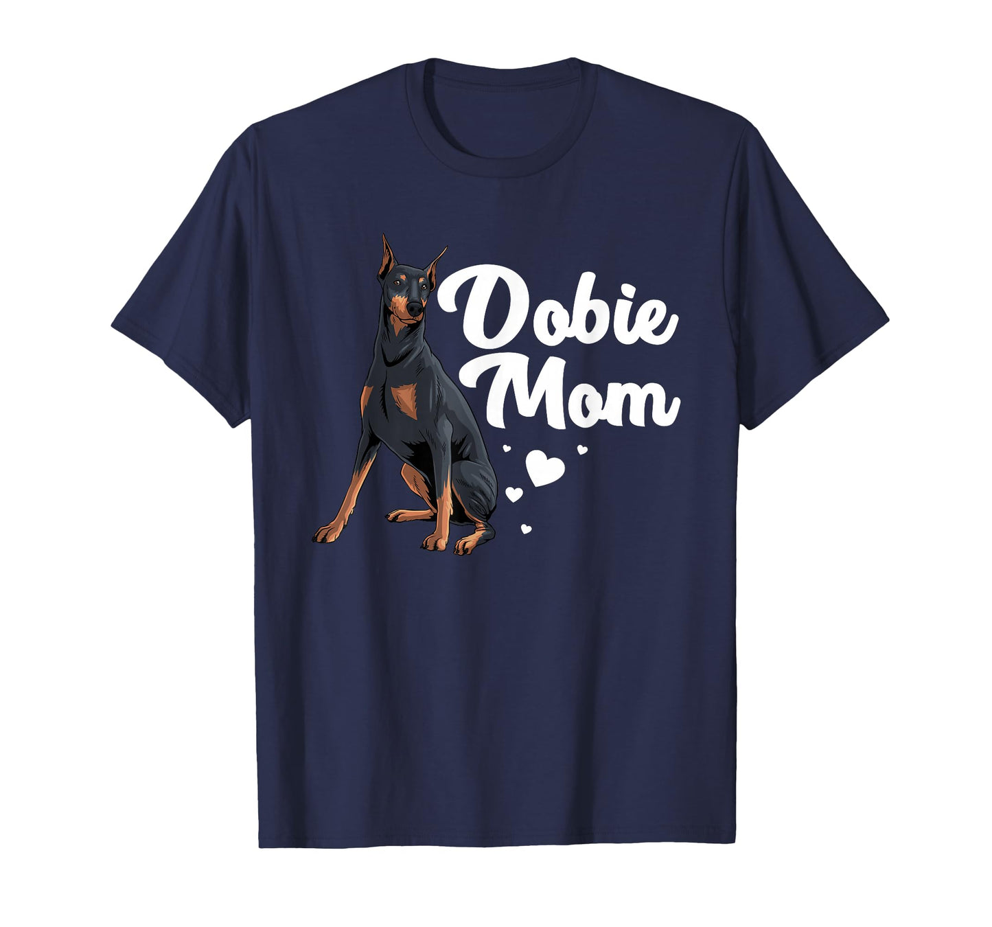 Cool Doberman Mom Art Women Doberman Pinscher Dobie Lovers T-Shirt