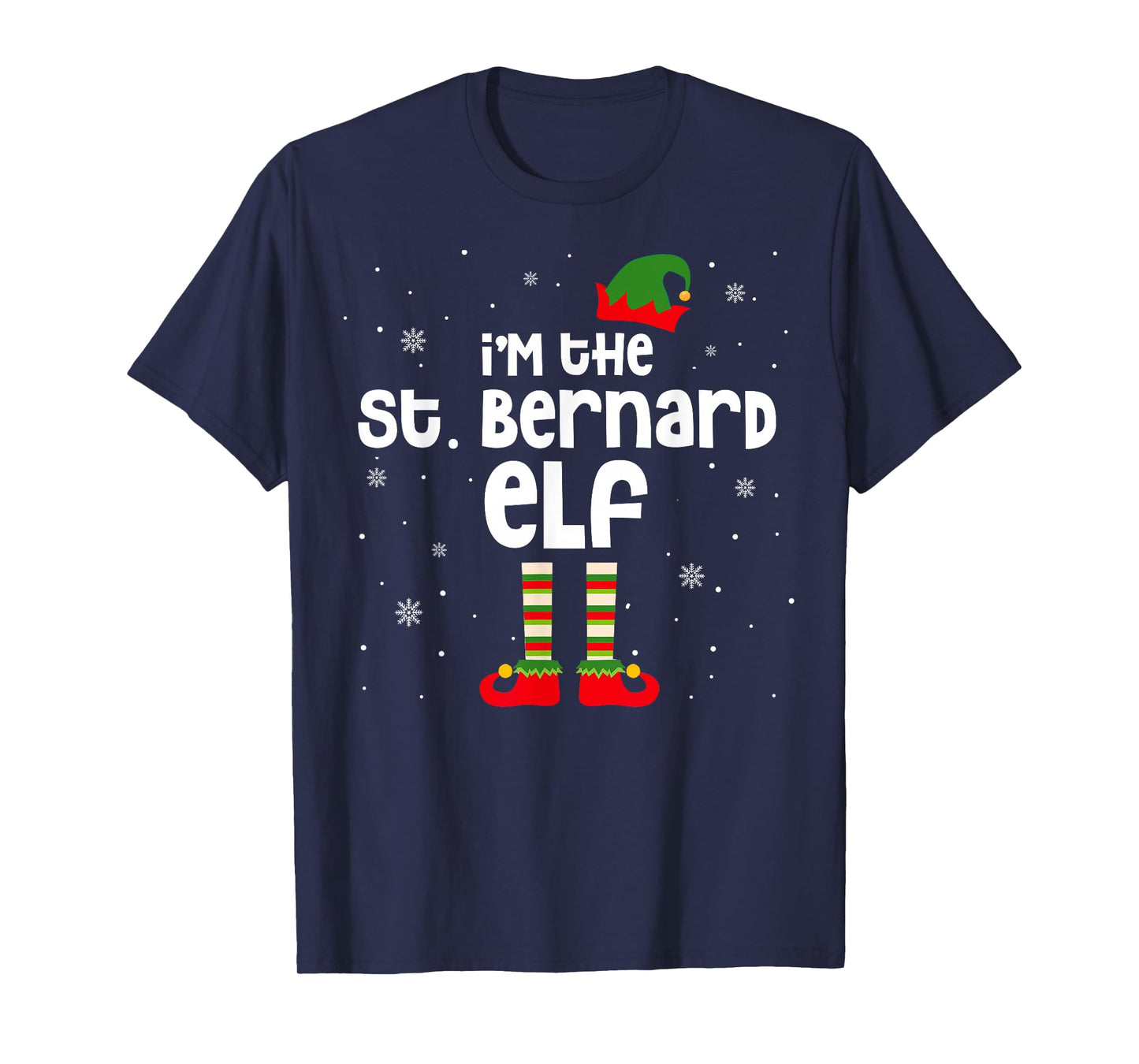 I'm The St. Bernard ELF Christmas St. Bernard Dog Lover Gift T-Shirt
