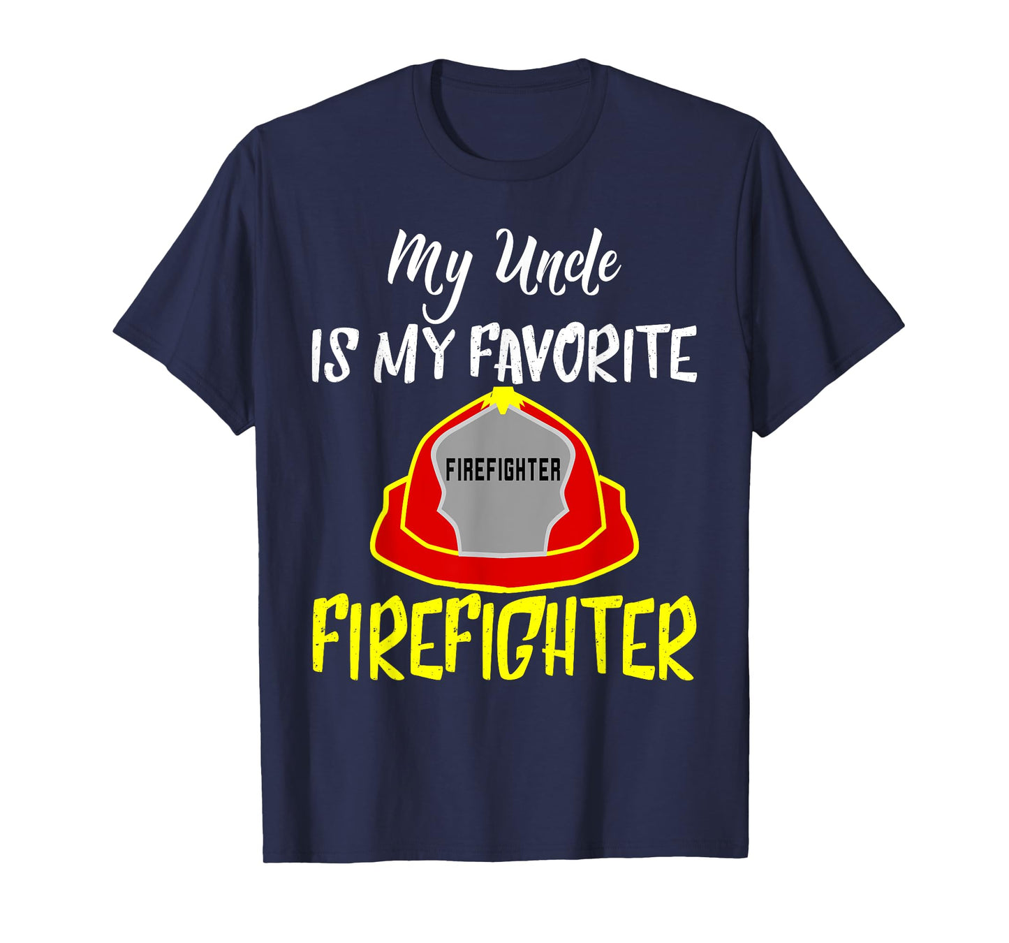 Uncle Firefighter Fireman Shirt Nephew Niece Kids T-Shirt
