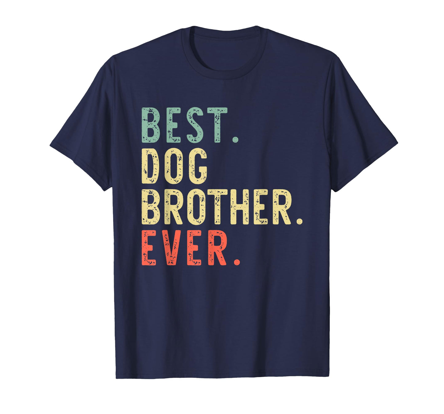 Best Dog Brother Ever Vintage Retro T-Shirt